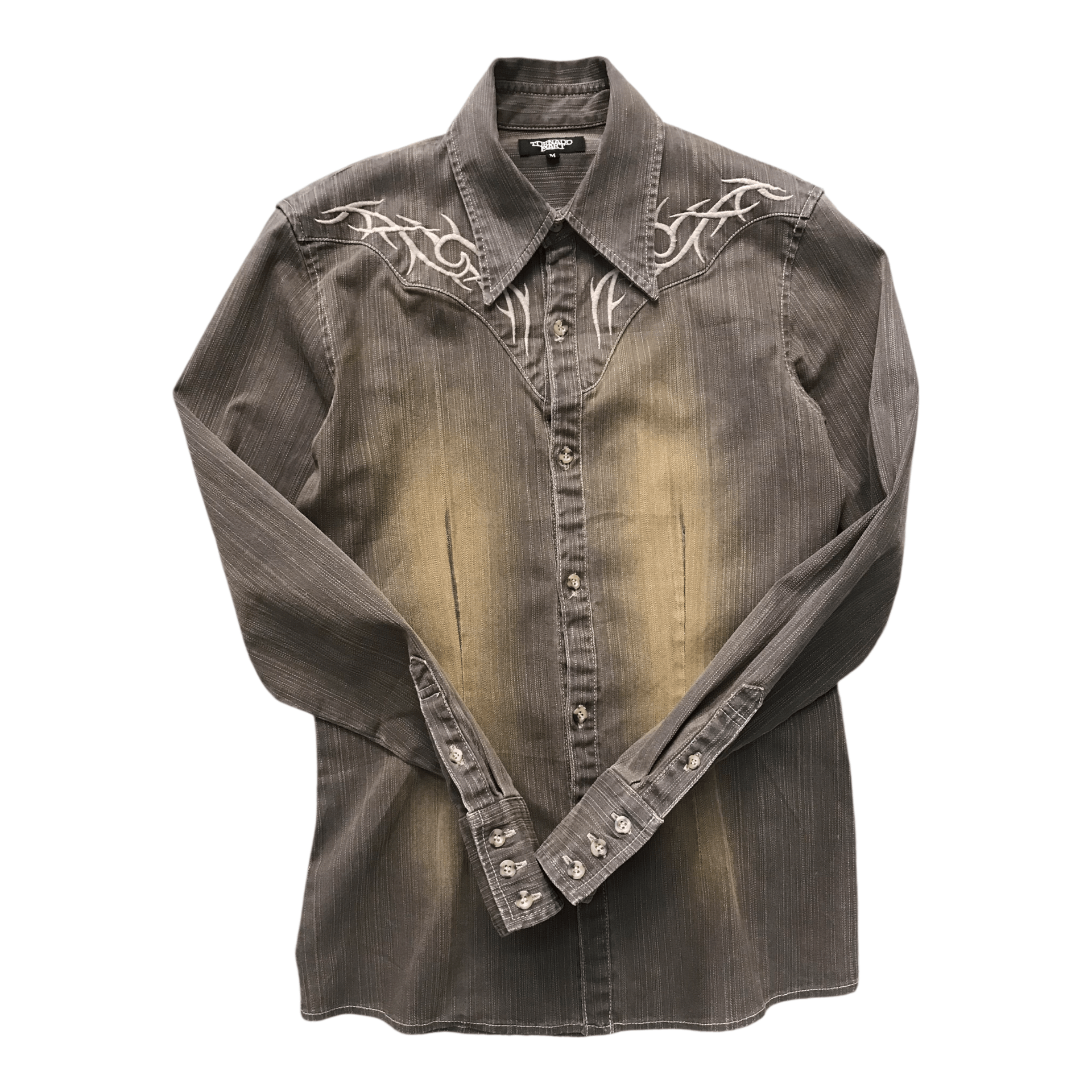 Tornado Mart Tornado Mart Style Cowboy Denim Shirt Size US S / EU 44-46 / 1 - 6 Thumbnail