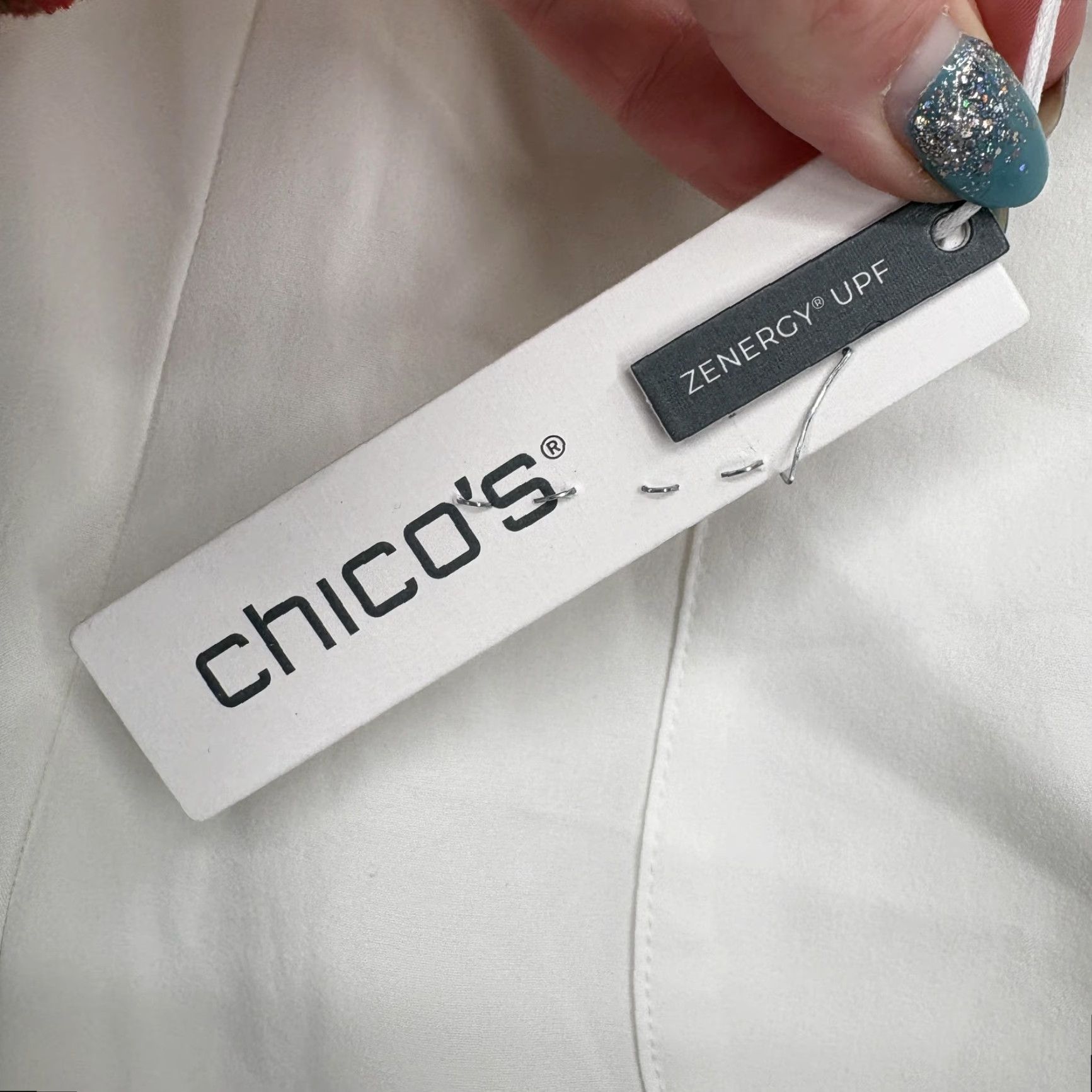 Vintage Chico's Zenergy Neema Bungee Crop Pants Womens 16 White Pockets Travel Stretch Size 38" / US 16 / IT 52 - 5 Thumbnail