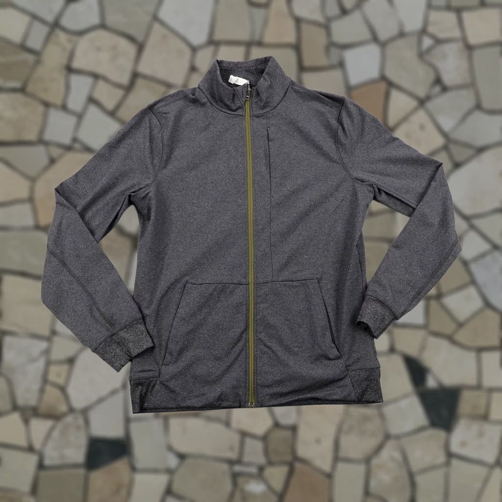 Lululemon Lululemon Mens Jacket Large Gray Sojourn Warpstreme Performance Track Coat Zip Flecked Full Zip Pockets Athletic Size US L / EU 52-54 / 3 - 1 Thumbnail