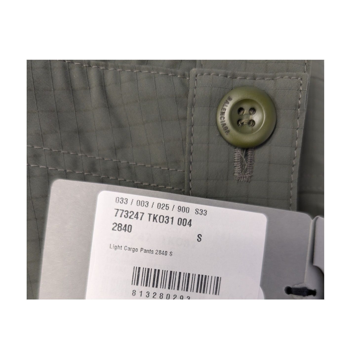 Balenciaga o1rshd1 Light Cargo Pants in Green Size US 30 / EU 46 - 23 Thumbnail