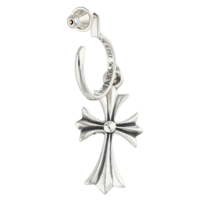 Chrome Hearts Chrome Hearts Tiny CH Cross Hoop Earring Size ONE SIZE - 2 Thumbnail