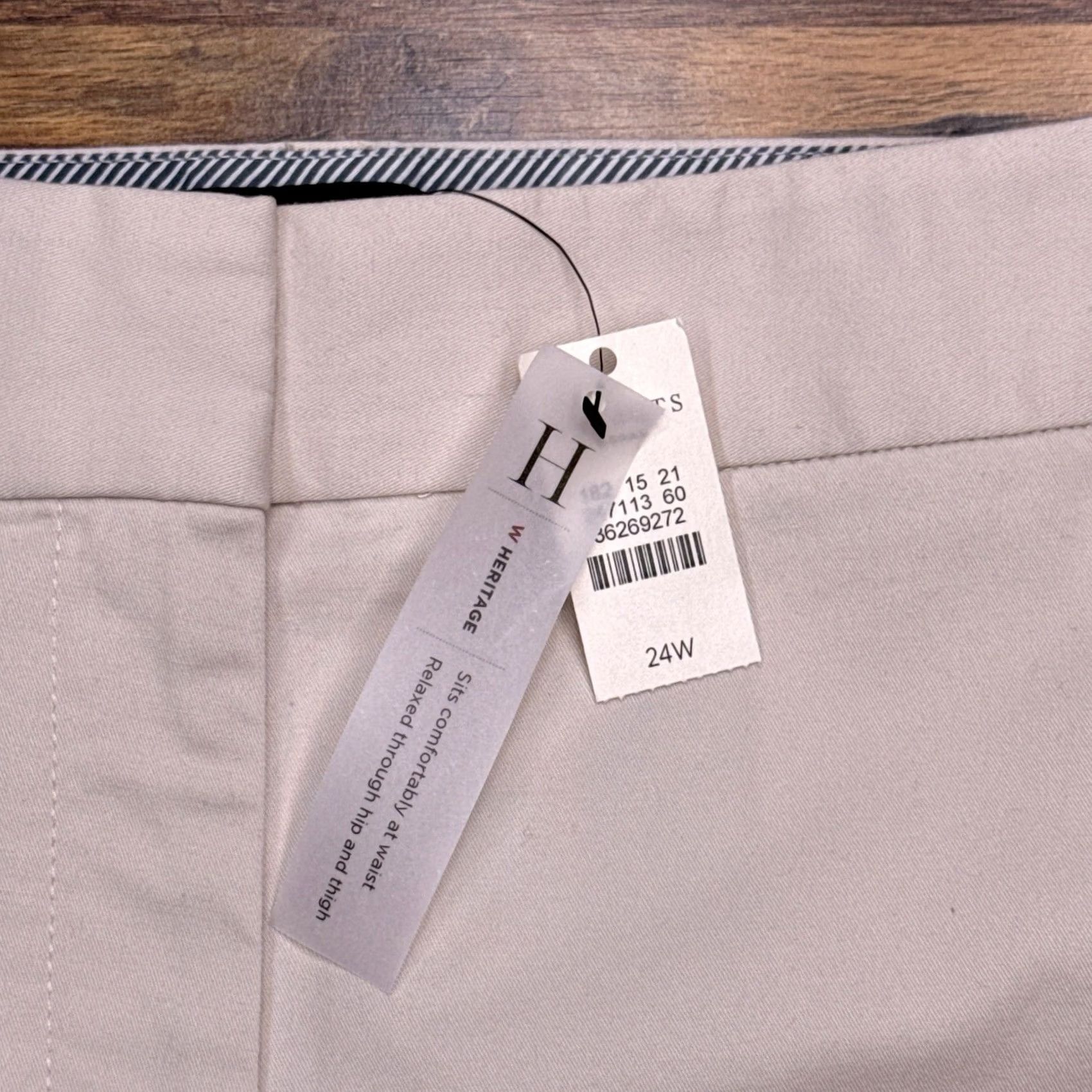 Talbots Talbots Heritage Ankle Pants Womens 24W Tan High Rise Stretch New City Straight Pants Plus Size Womens Brown 25in Inseam Mens? Size 42" / US 20 - 4 Thumbnail