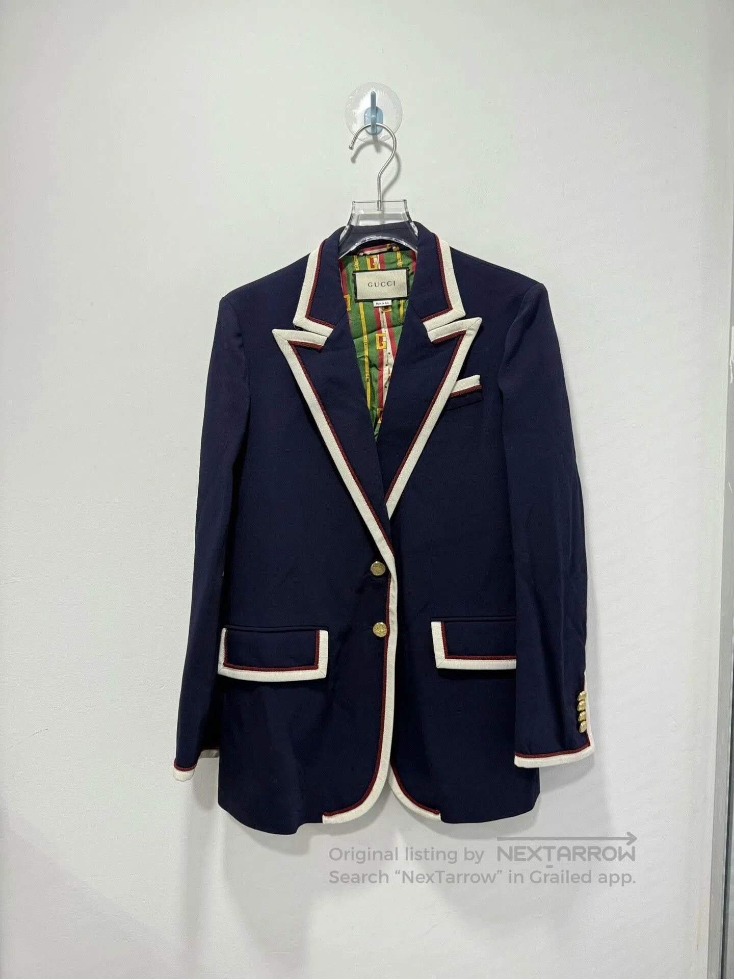 Gucci Gucci Navy Striped Suit Size 42. Size US XS / EU 42 / 0 - 1 Thumbnail
