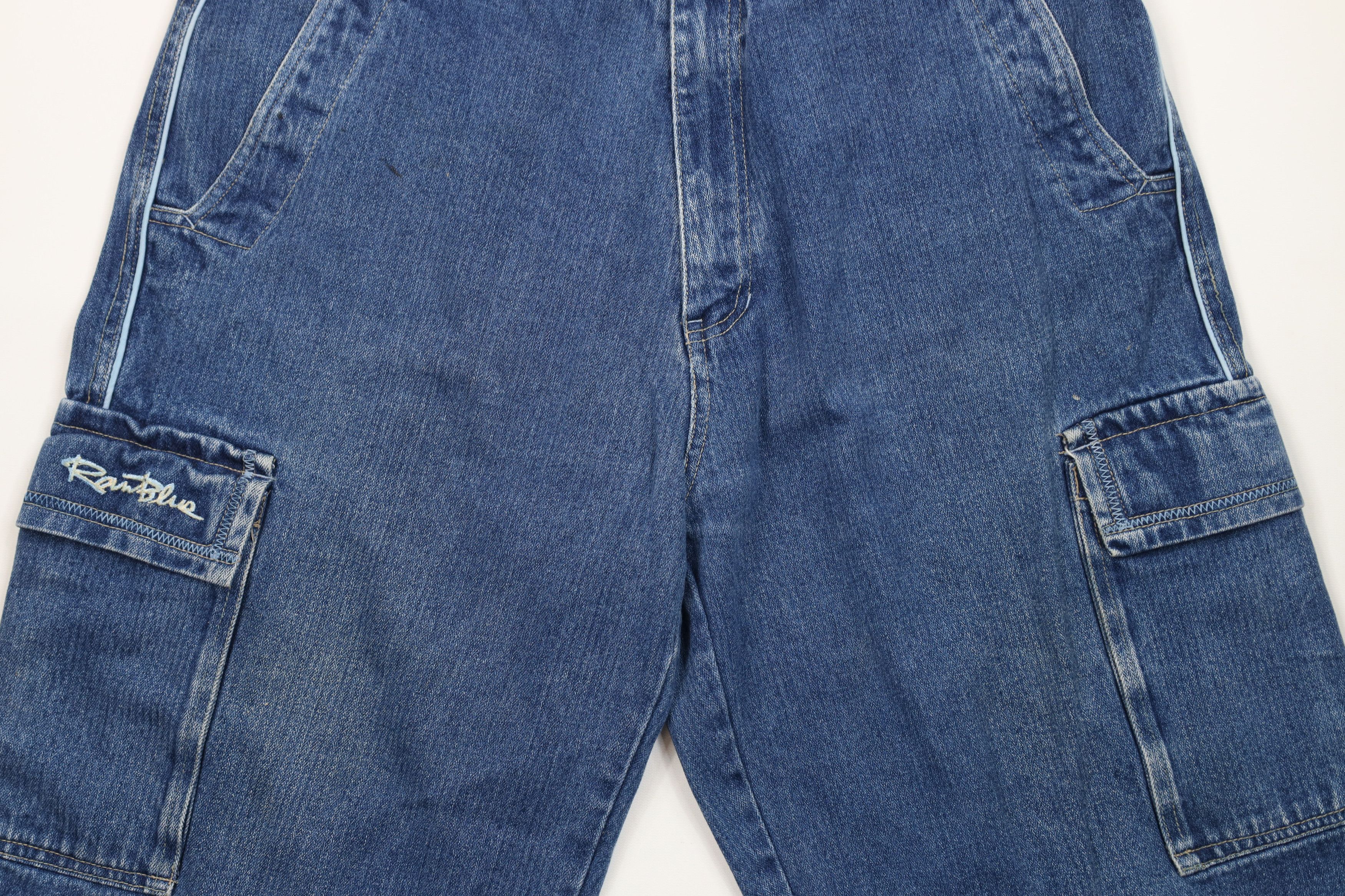 Vintage Vintage 90s Y2K Streetwear Baggy Hip Hop Denim Cargo Shorts Size US 40 / EU 56 - 3 Thumbnail