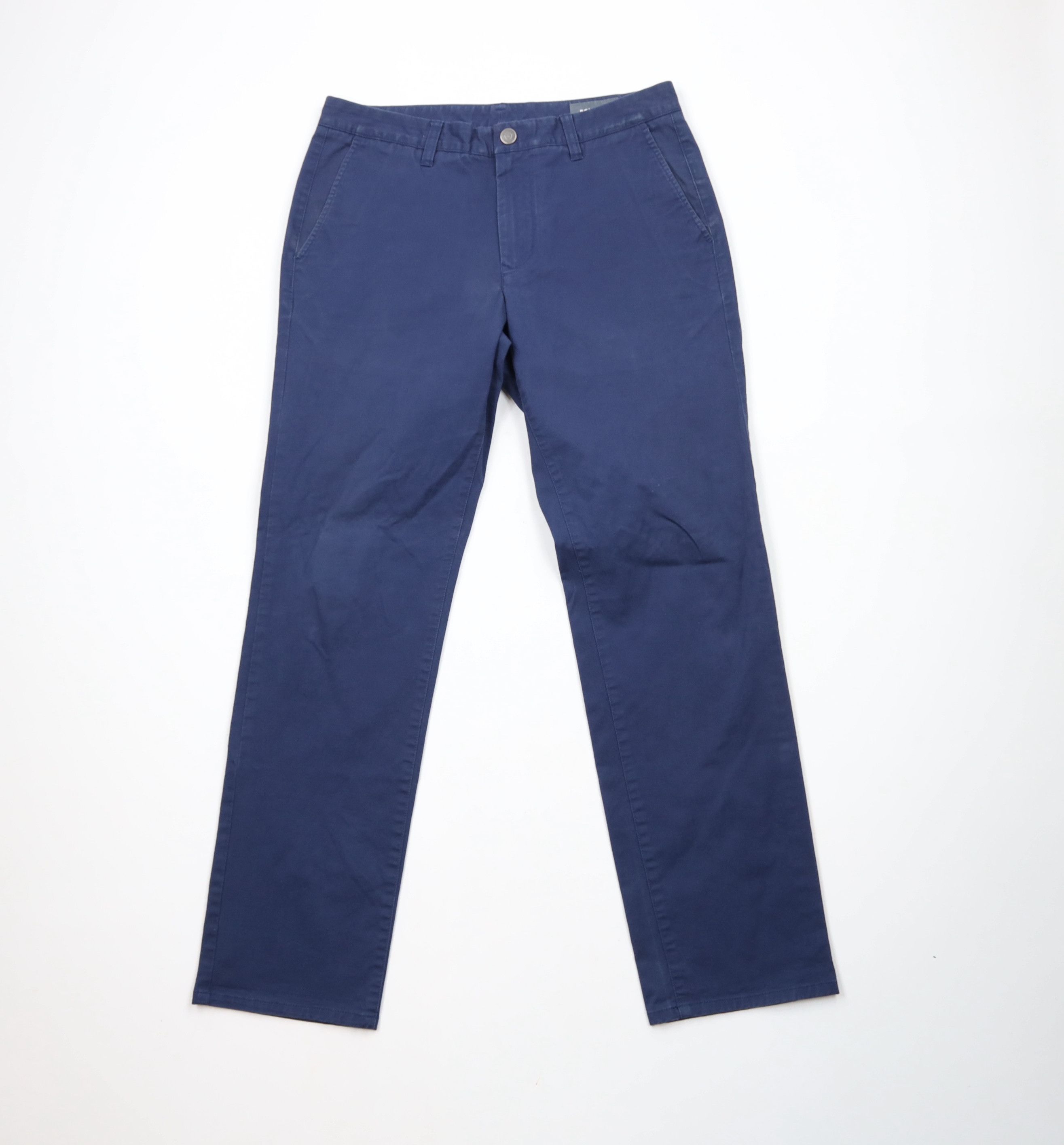 Bonobos × Vintage Bonobos Distressed Straight Leg Chino Pants Trousers Blue Size US 31 - 1 Thumbnail