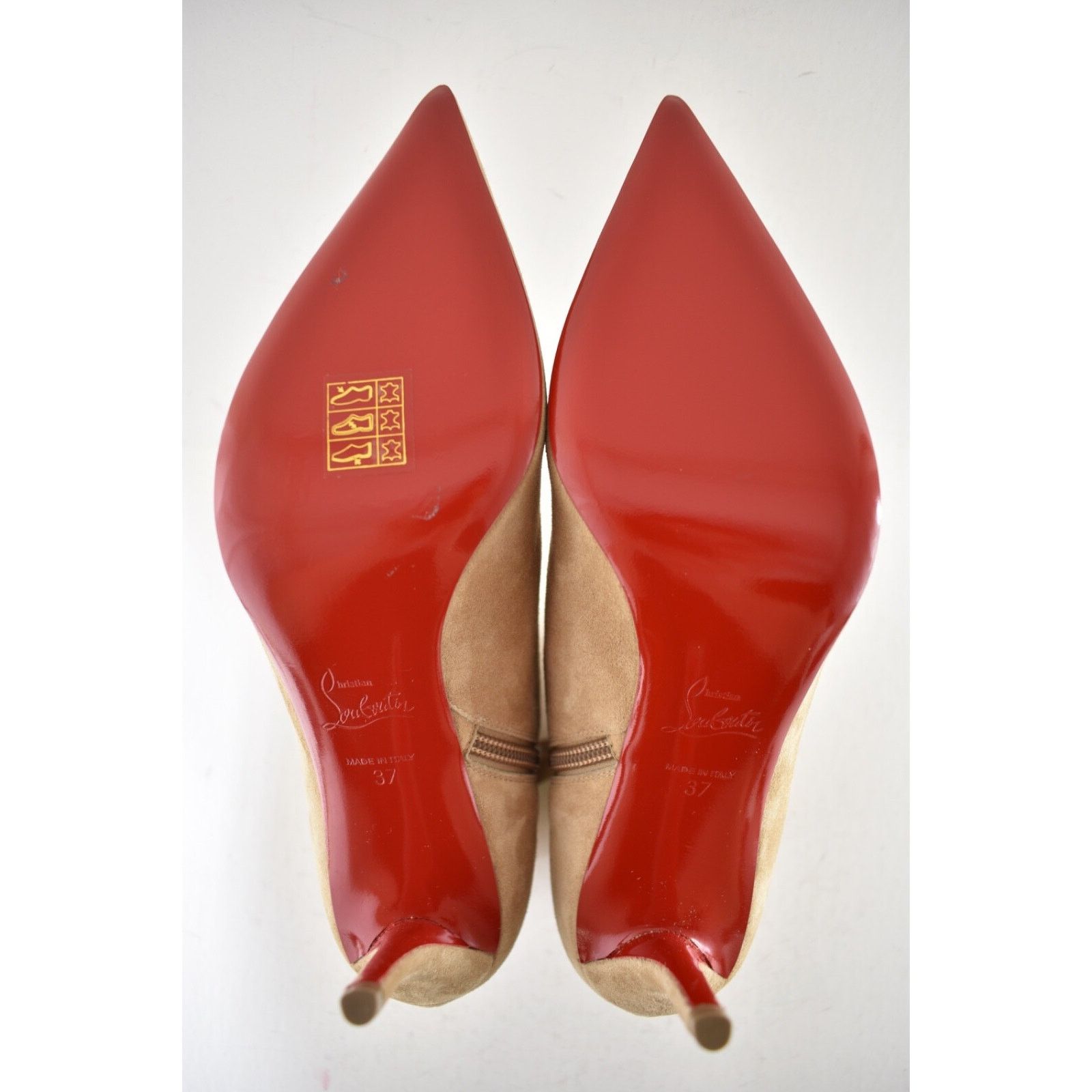 Christian Louboutin Christian Louboutin So Apostropha Booty 80 Beige Suede Size US 7 / IT 37 - 16 Thumbnail
