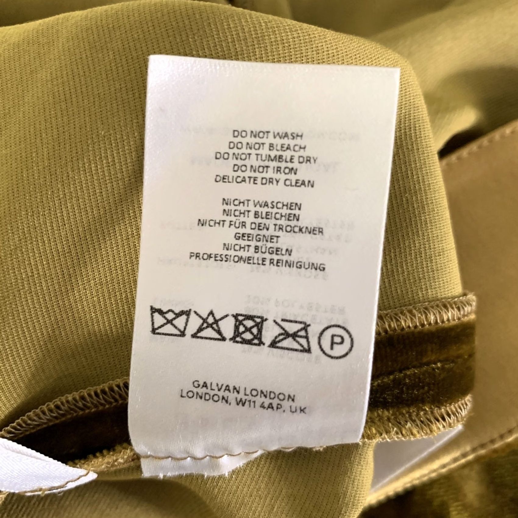 Vintage GALVAN LONDON Gold Viscose Blend Palazzo Pants Size 8 Women Size 30" / US 8 / IT 44 - 6 Thumbnail