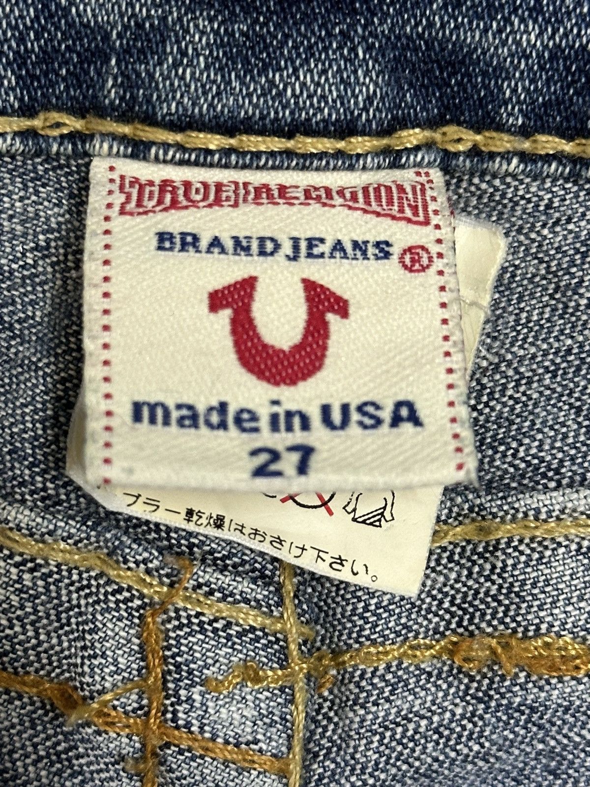 Japanese Brand Vintage Made in USA True Religion Bootcut Bell Bottom Jeans Size US 28 / EU 44 - 10 Thumbnail