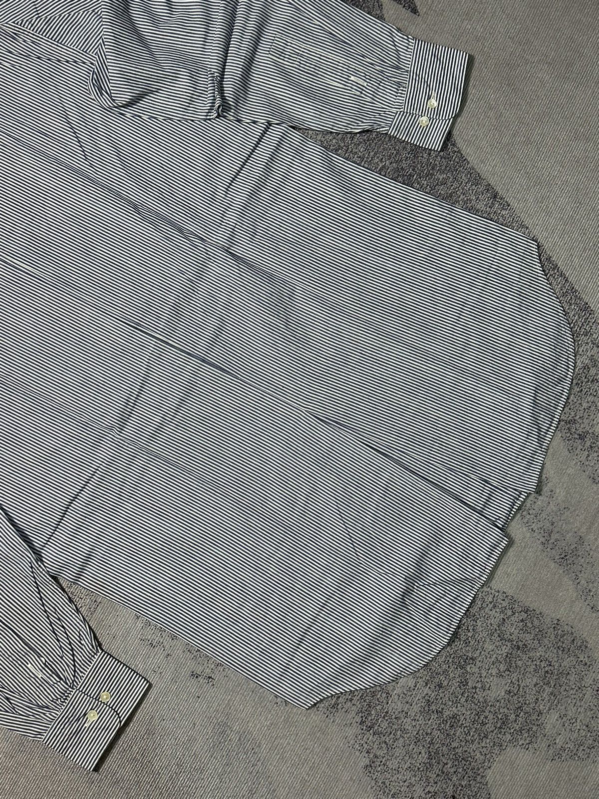 Issey Miyake Issey Miyake Long Sleeve Stripe Shirt Size US L / EU 52-54 / 3 - 6 Thumbnail