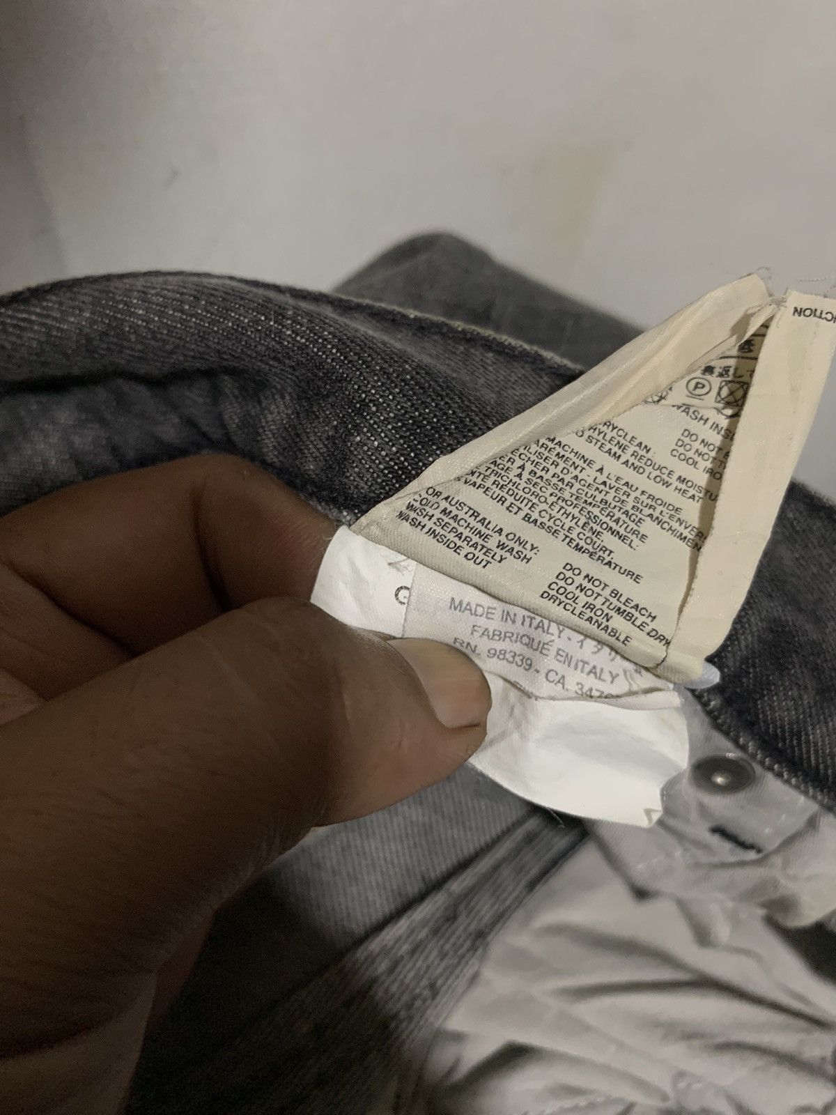 Prada Vtg Prada classic fit distressed jeans washed grey (Re-size) Size US 32 / EU 48 - 13 Thumbnail