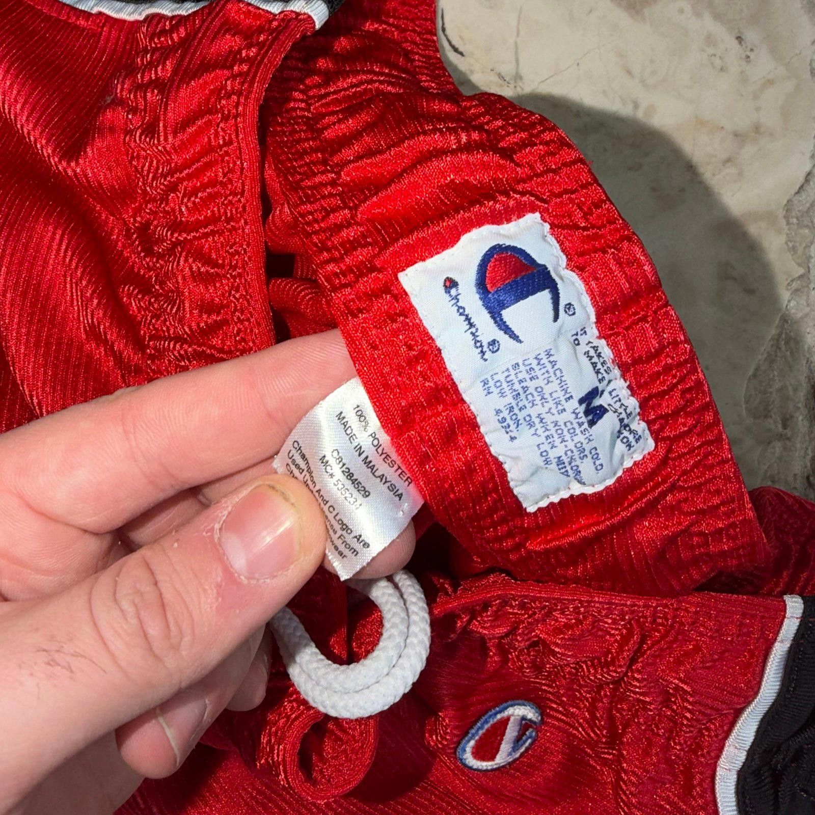 Champion Champion BU Terriers Shimmer Dazzle Red Hoop Shorts Mens MD Size US 32 / EU 48 - 3 Thumbnail