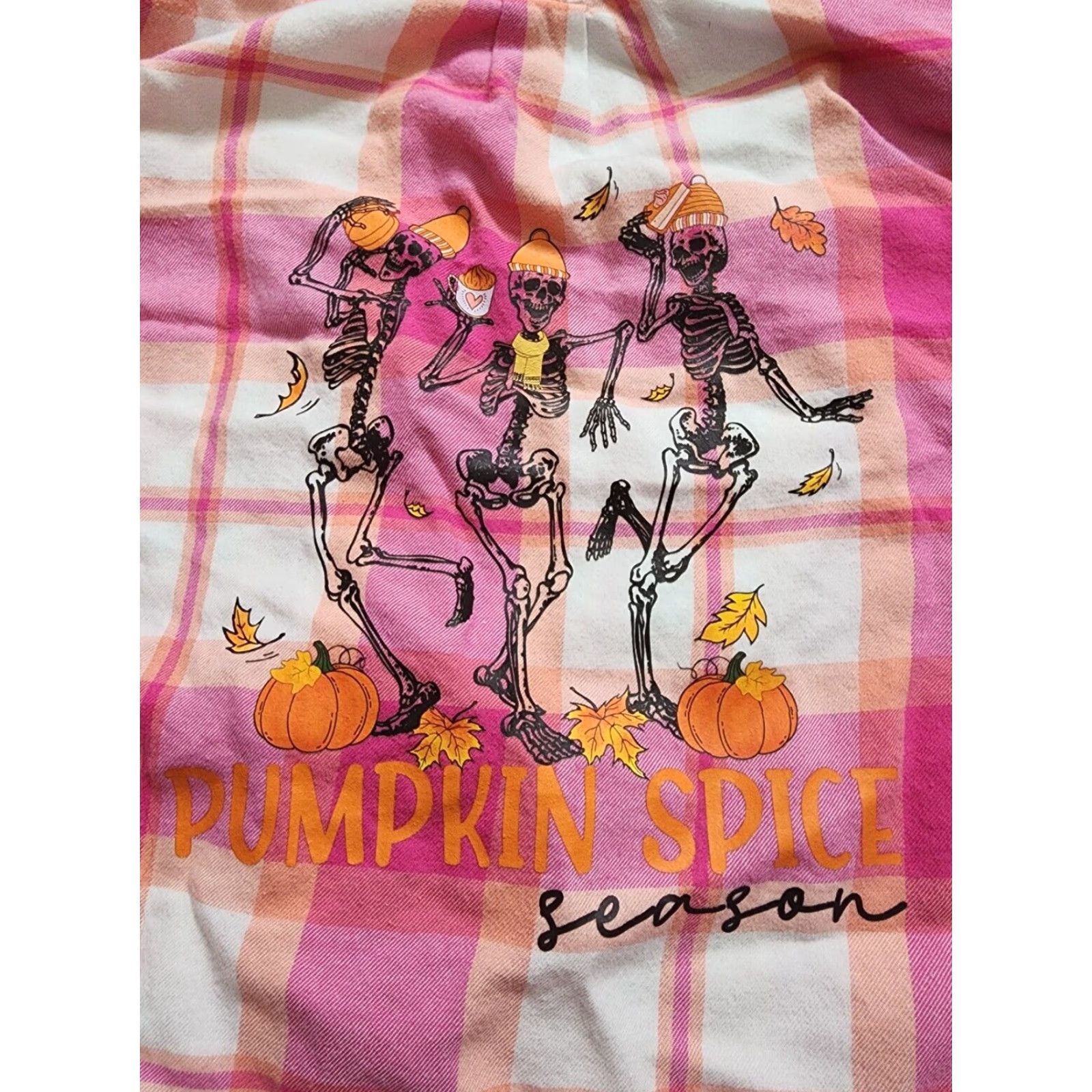 American Eagle Outfitters American Eagle Juniors Pink Plaid Flannel Shirt Long Sleeve Women Size L / US 10 / IT 46 - 2 Thumbnail