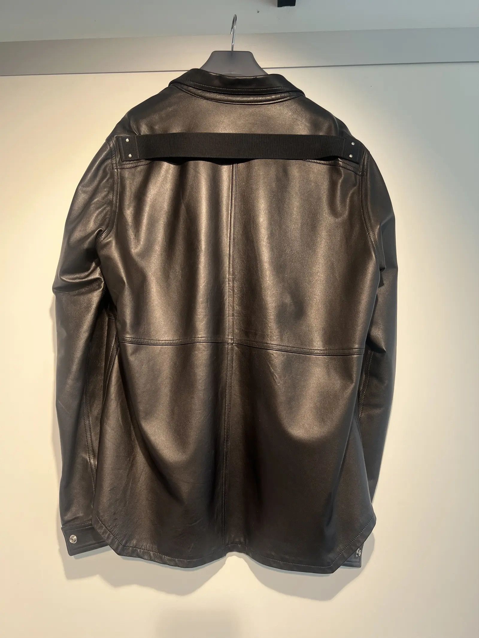 Rick Owens Rick Owens Leather Shirt Jacket Size US M / EU 48-50 / 2 - 2 Thumbnail