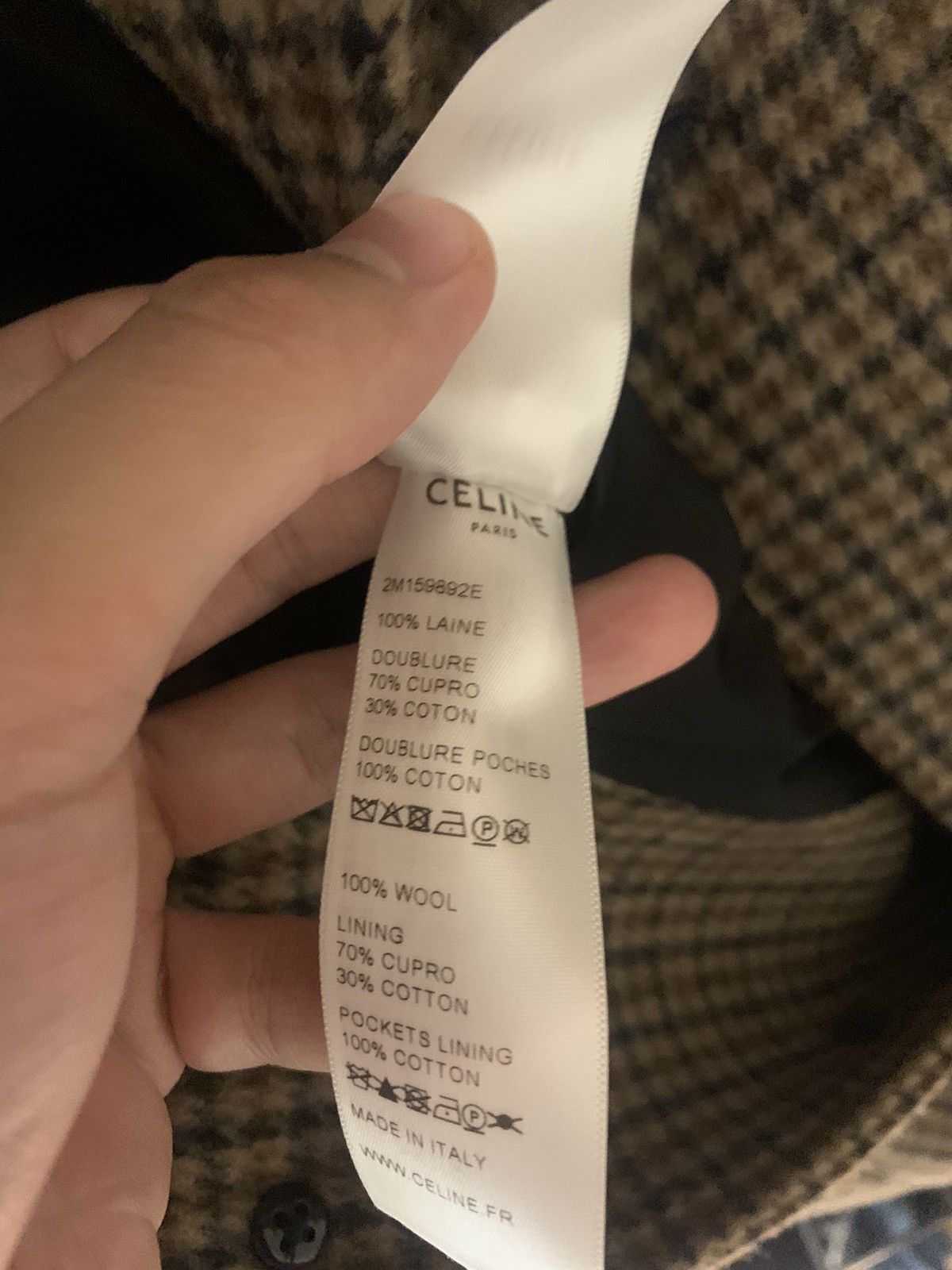 Celine Celine 2019FW Houndstooth Mac coat Size US M / EU 48-50 / 2 - 6 Thumbnail