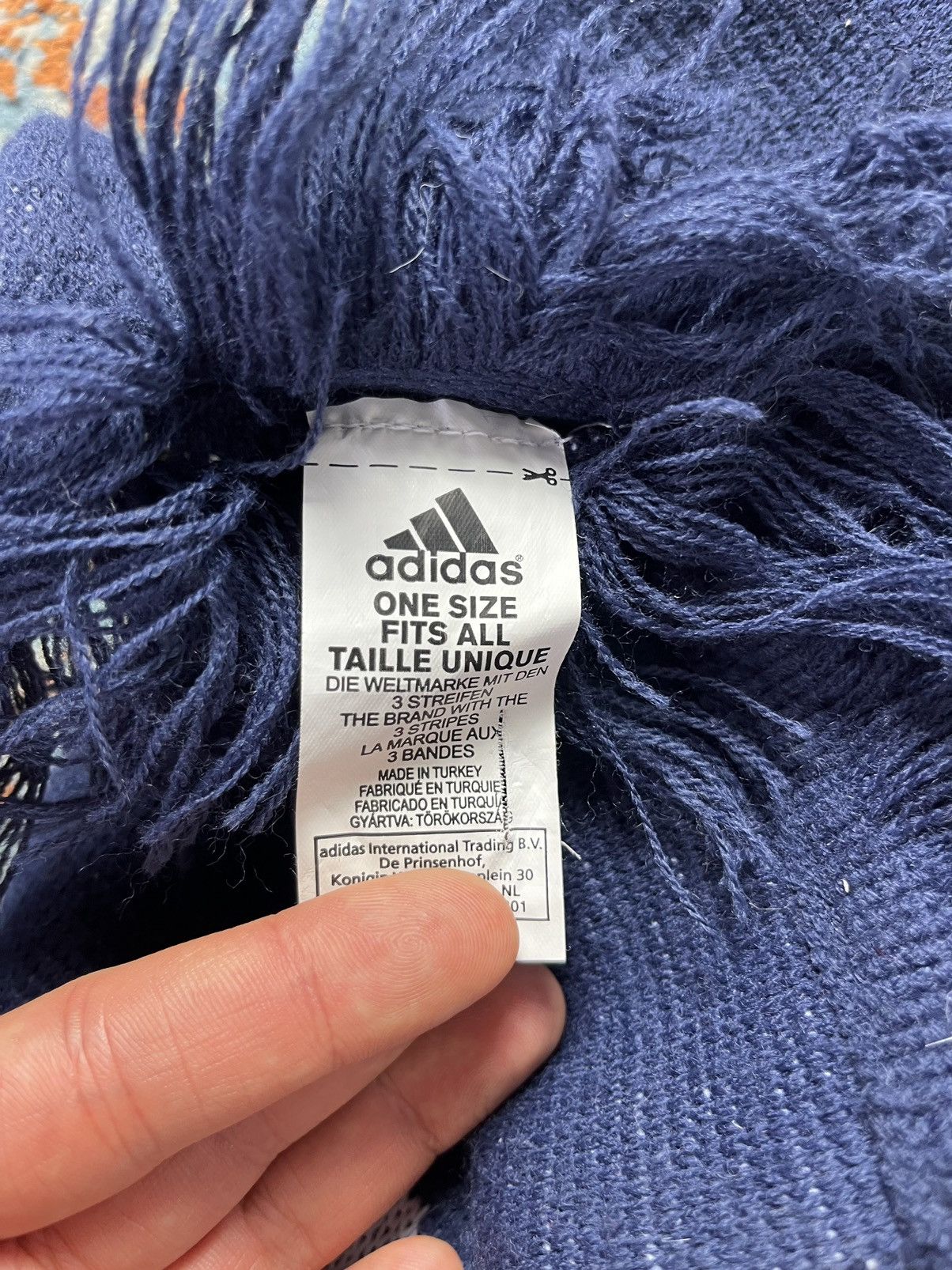 Adidas × Vintage Vintage 00s Adidas Real Madrid scarf soccer football y2k Size ONE SIZE - 5 Thumbnail