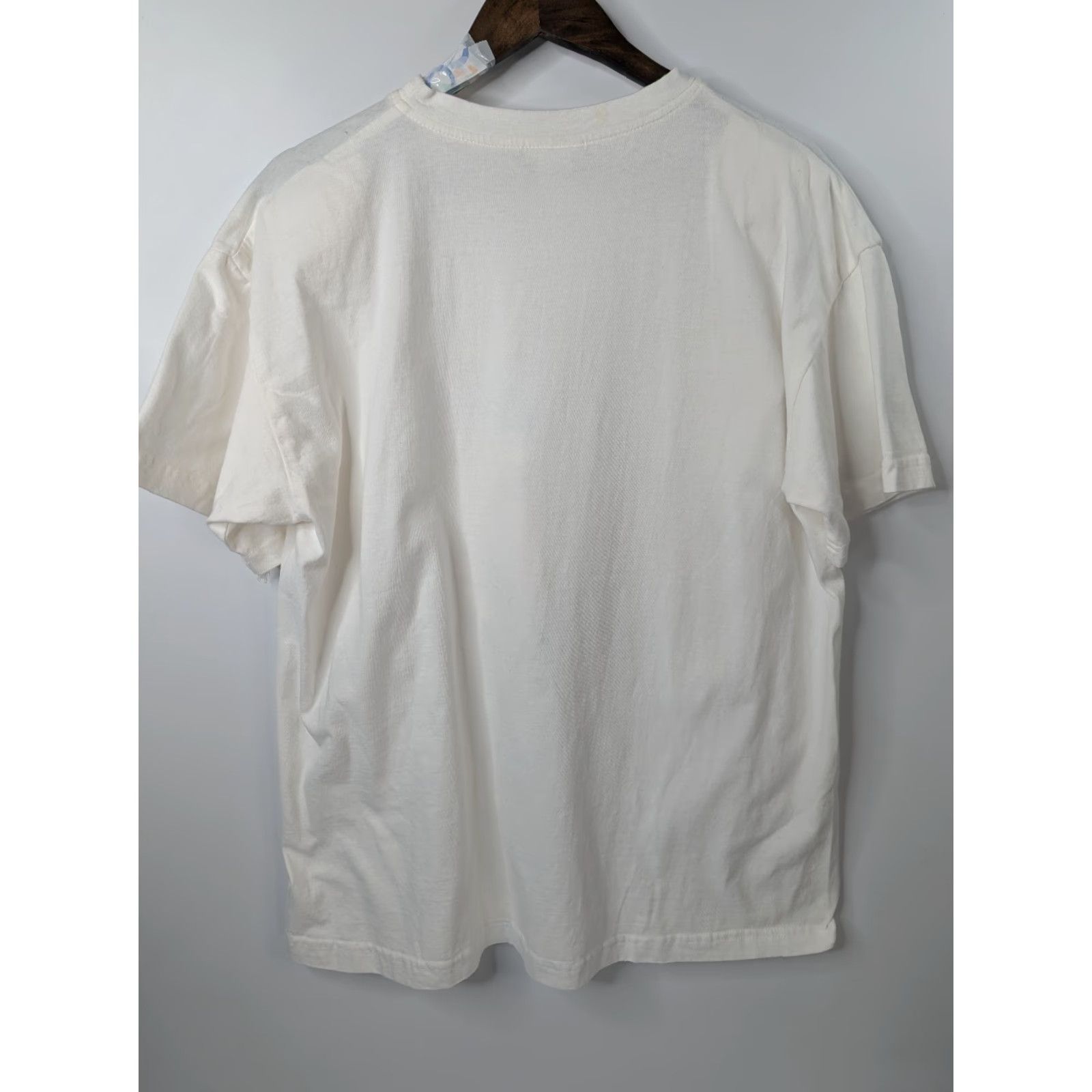 Vintage VINTAGE Fast Fashion of California Shirt One Size White 90s Crew Neck Short Sleeve Cotton Knit Men T-Shirt Graphic Print 90s Vintage Size US M / EU 48-50 / 2 - 5 Thumbnail