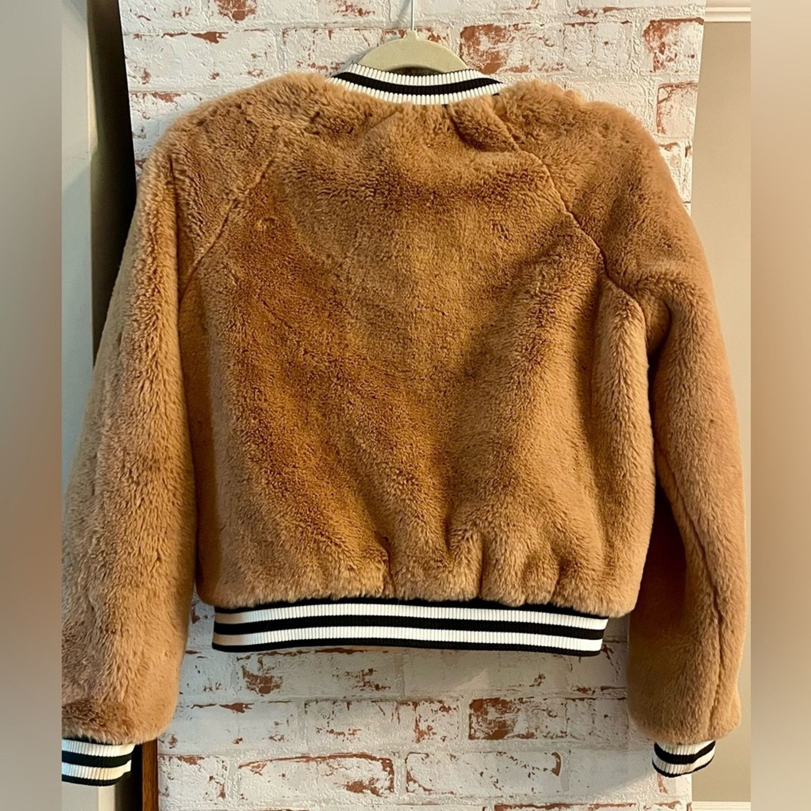Buddy Love Tan Faux Fur Jacket