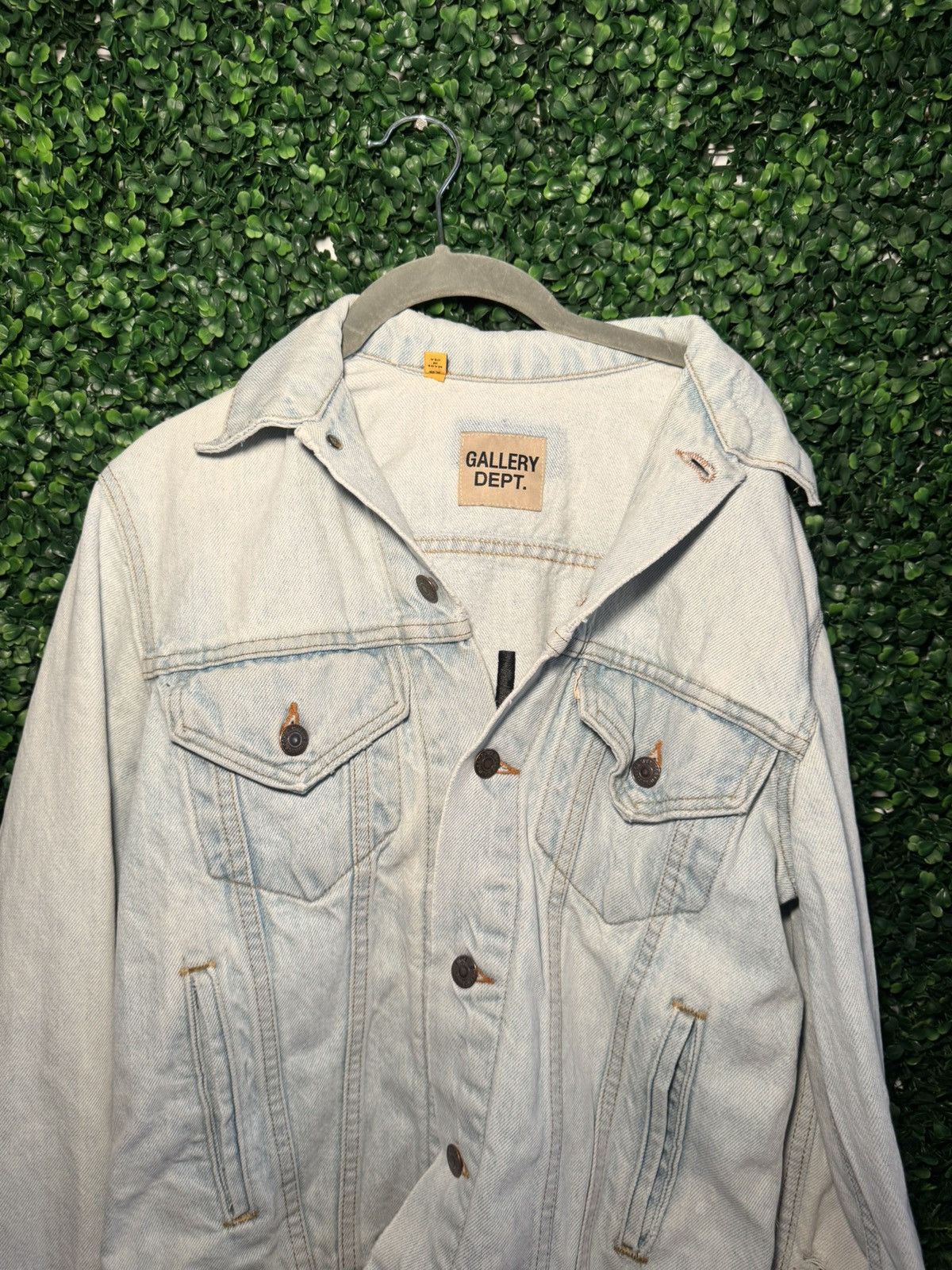 Gallery Dept. Gallery Dept Logo Print Denim Jacket – XS Size US XS / EU 42 / 0 - 2 Thumbnail