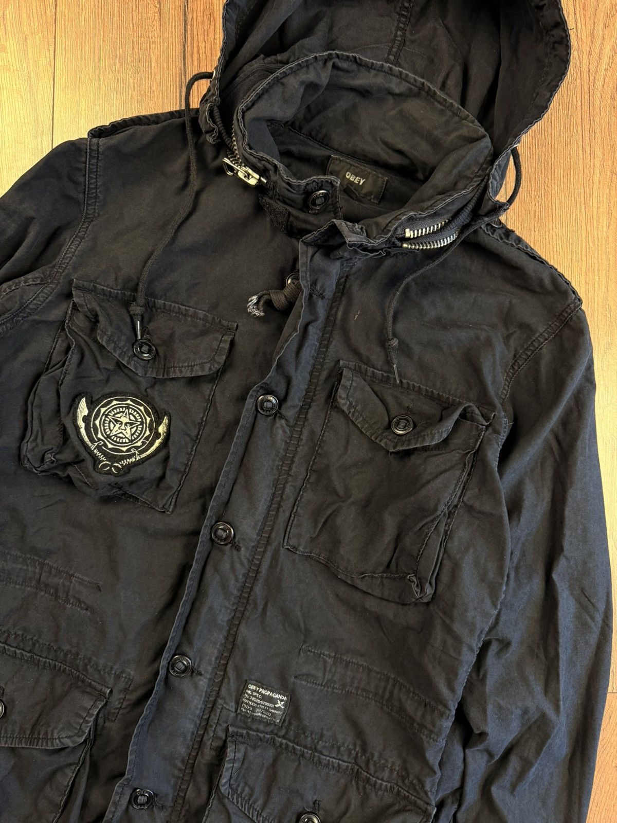 Obey Obey Propaganda Field Jacket Black Military M Size US M / EU 48-50 / 2 - 2 Thumbnail