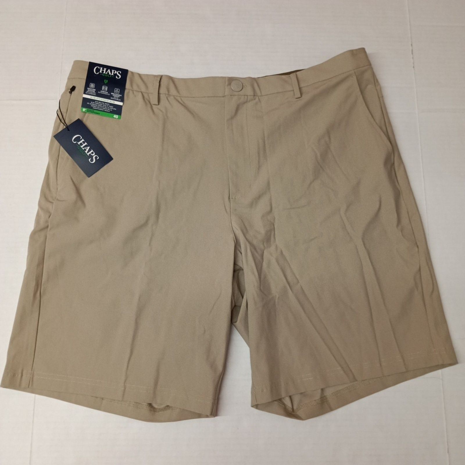 Chaps Chaps Golf Shorts Men's 40 Hampton Khaki Slim Fit 9" Inseam Size US 40 / EU 56 - 1 Thumbnail