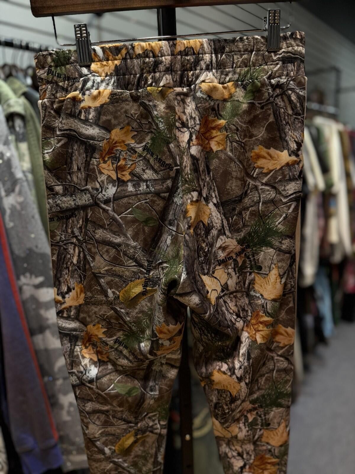 Palm Angels PALM ANGELS Tree Camo Track Pants Brown Small $790 MSRP Size US 30 / EU 46 - 10 Thumbnail
