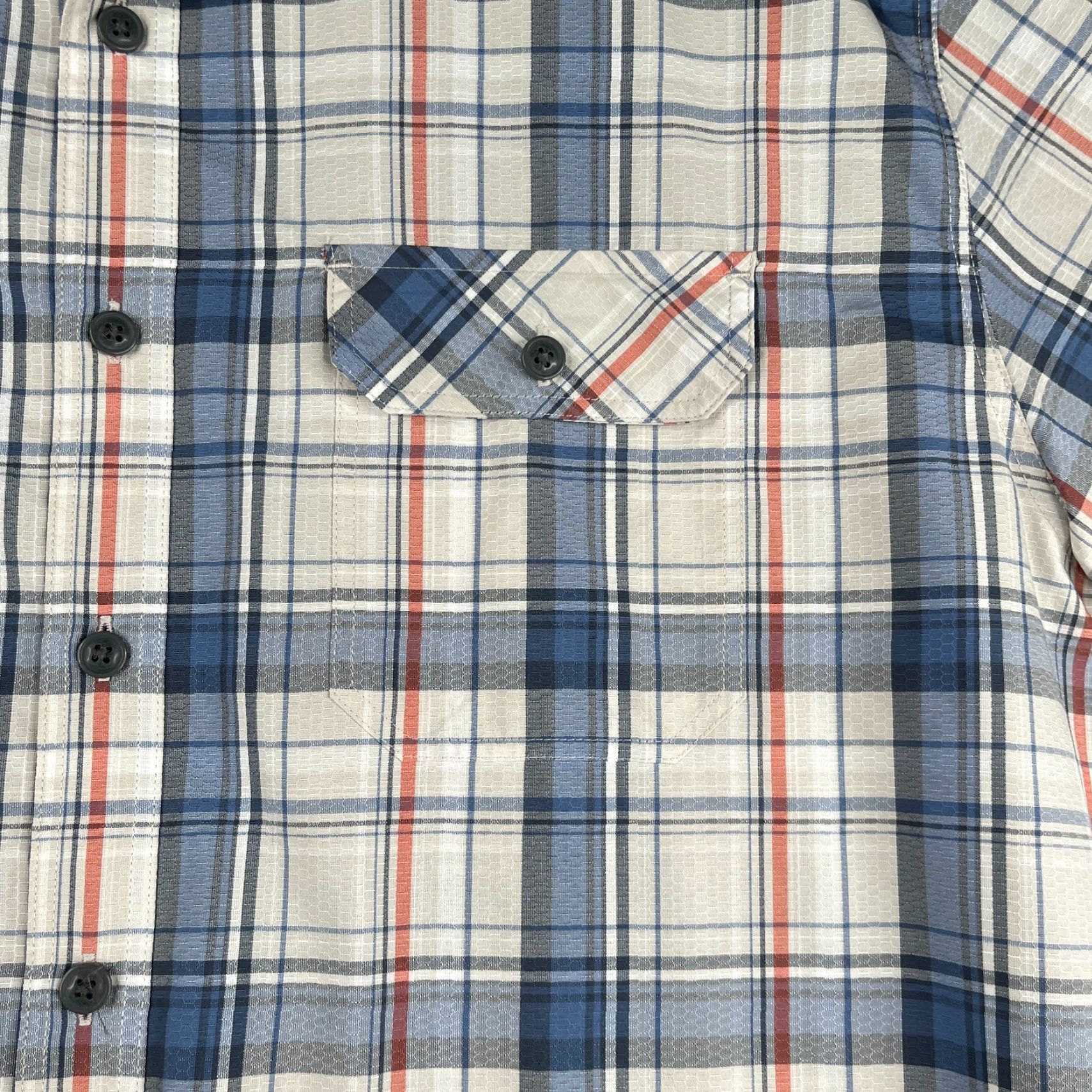 Croft & Barrow Croft & Barrow Quick Dry Shirt Plaid White Multicolor Short Sleeve Button Up L Mens Regular Casual Size US L / EU 52-54 / 3 - 3 Thumbnail
