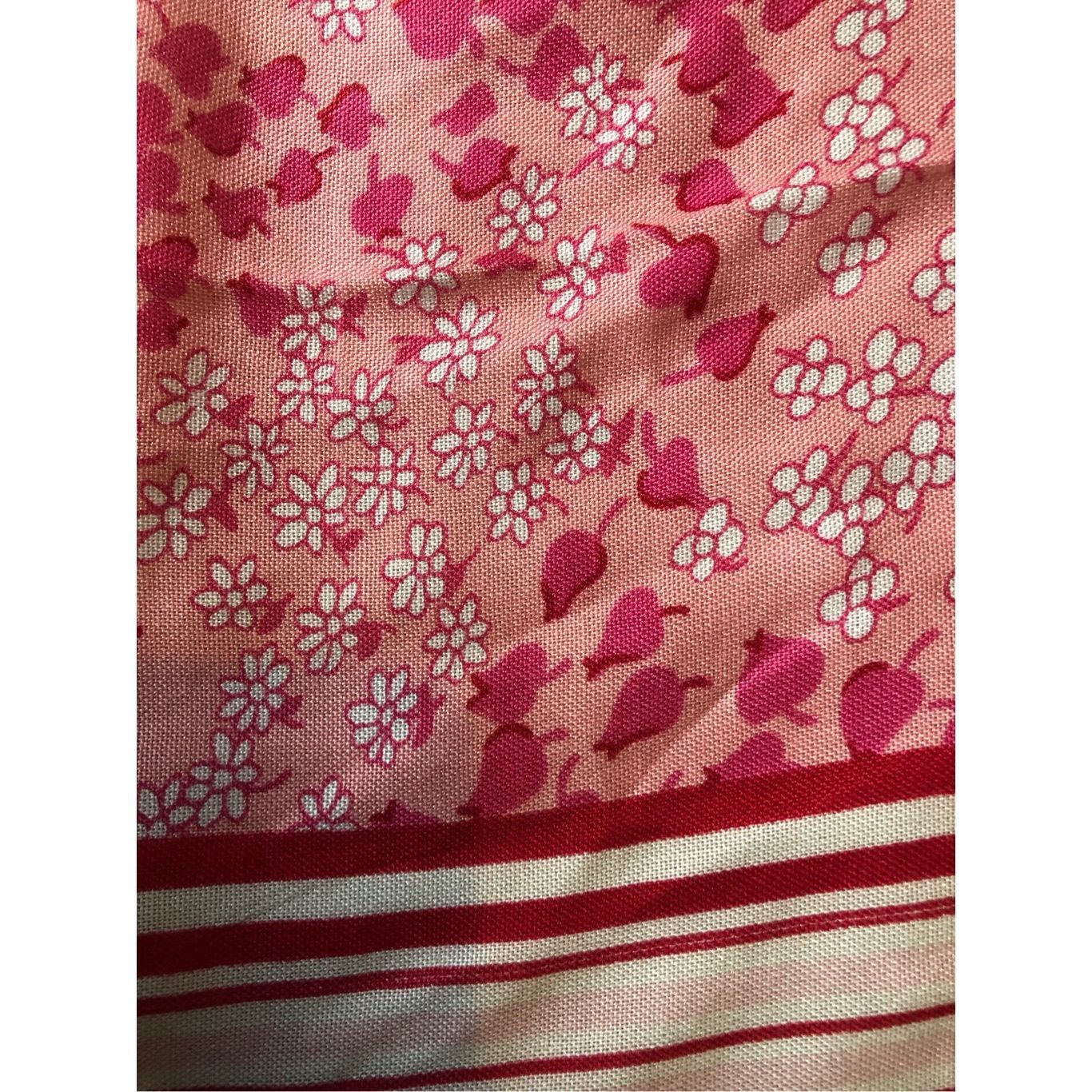 Other Talbots Women’s White and Pink Floral Pattern Design Scarf N Size ONE SIZE - 3 Thumbnail