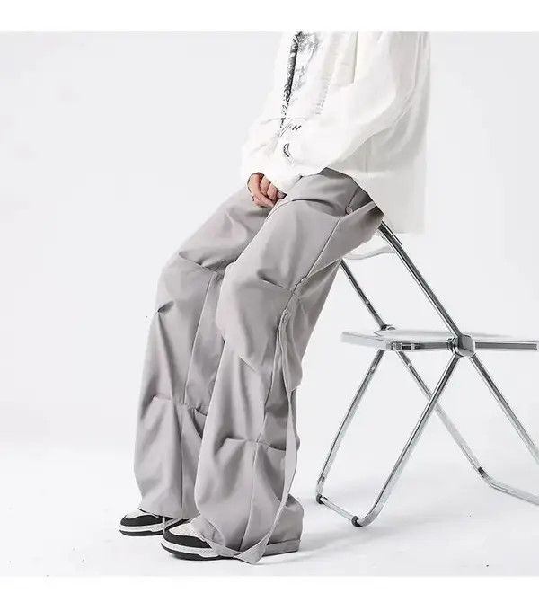 VIBE Trousers casual loose pants streetwear y2k Size US 34 / EU 50 - 6 Thumbnail