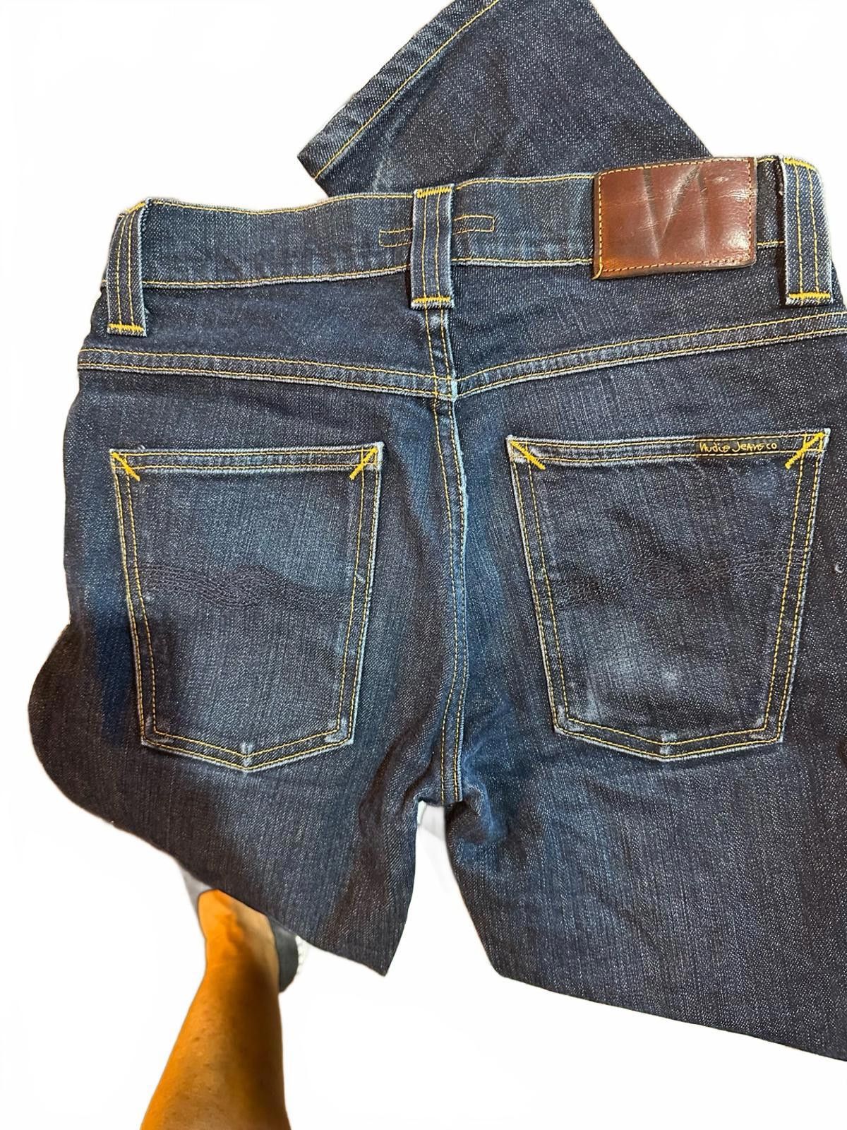 Nudie Jeans Nudie Jeans Co Raw Denim 29x32 – Dark Indigo – Made in Italy Size US 29 - 2 Thumbnail