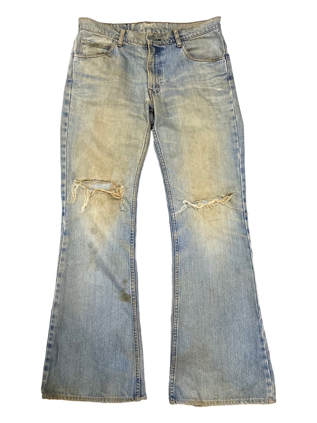 Blue Blue Japan Vintage Blue Blue Japan Mudwash Flare Denim Size US 31 - 2 Thumbnail