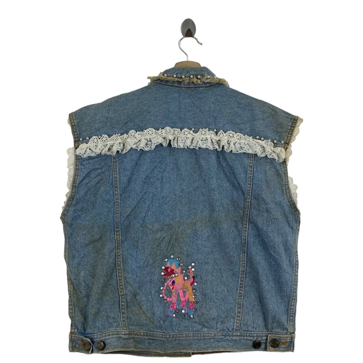 Guess × Vintage Vintage GUESS Retro Style Button Up Sleeveless Denim Jeans Size US M / EU 48-50 / 2 - 4 Thumbnail