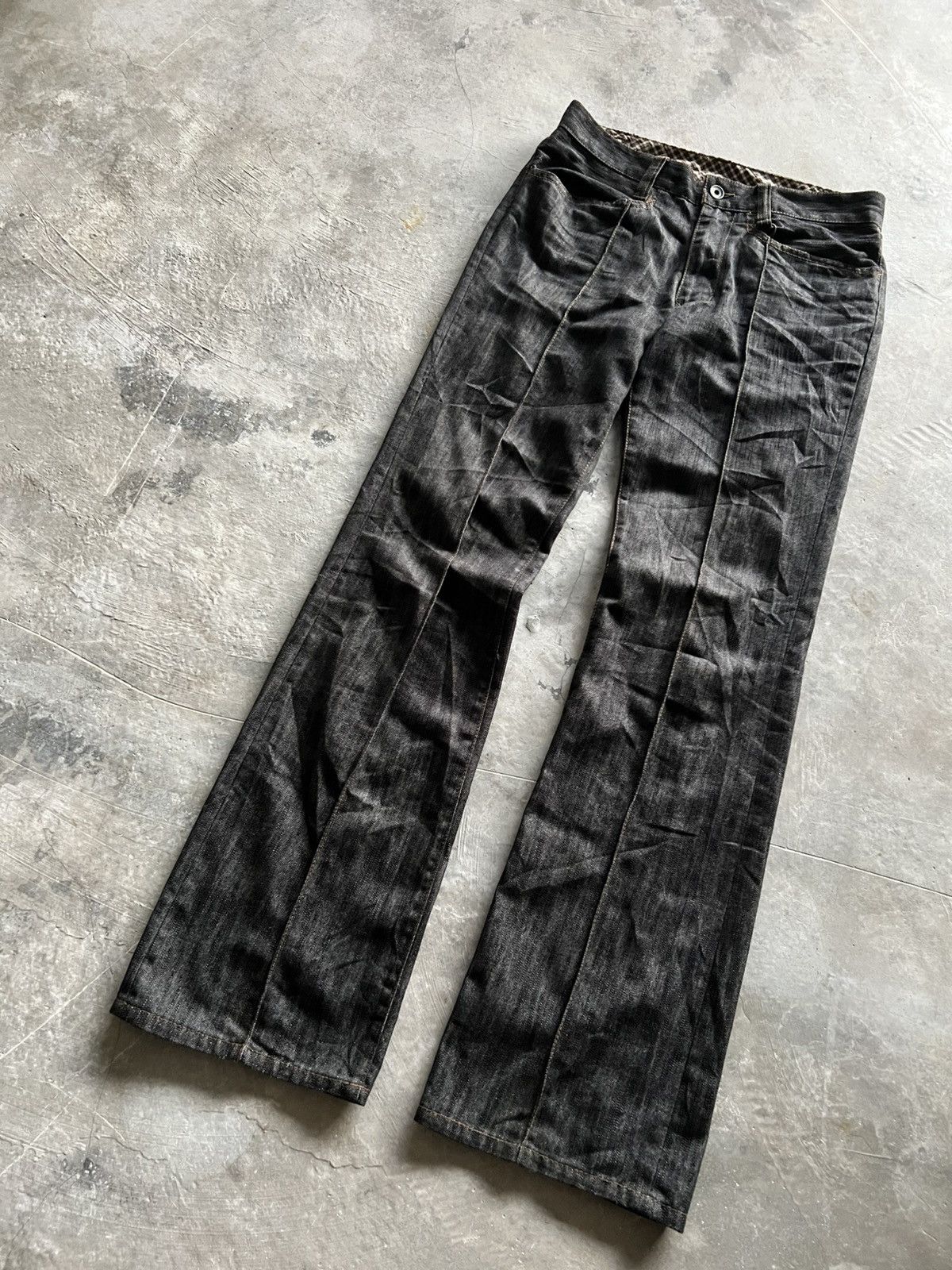 If Six Was Nine flare pleated nicole club for men denim rare design Size US 29 - 11 Thumbnail