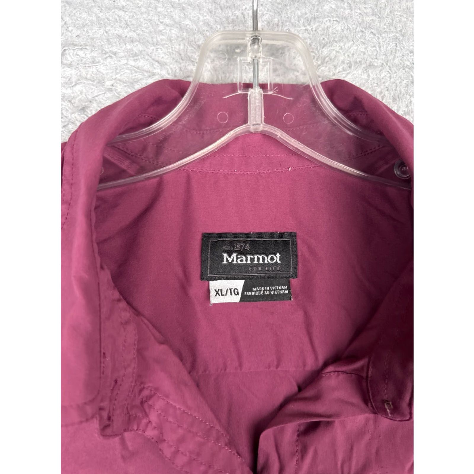 Vintage Marmot Shirt Women XL Beige Button-Up Long Sleeve Cotton Fish Camp Outdoor Hike All Seasons Pockets Vintage No Size XL / US 12-14 / IT 48-50 - 7 Thumbnail