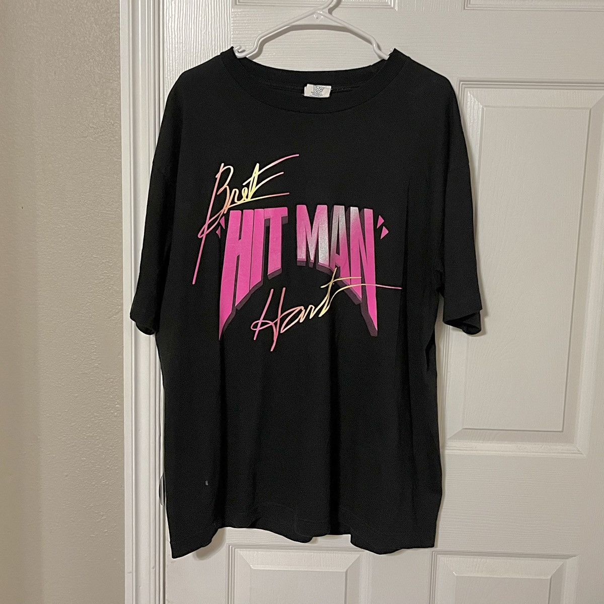 image of Bret “Hitman” Hart Excellence Of Execution Vintage Wwf 1995 in Black, Men's (Size XL)