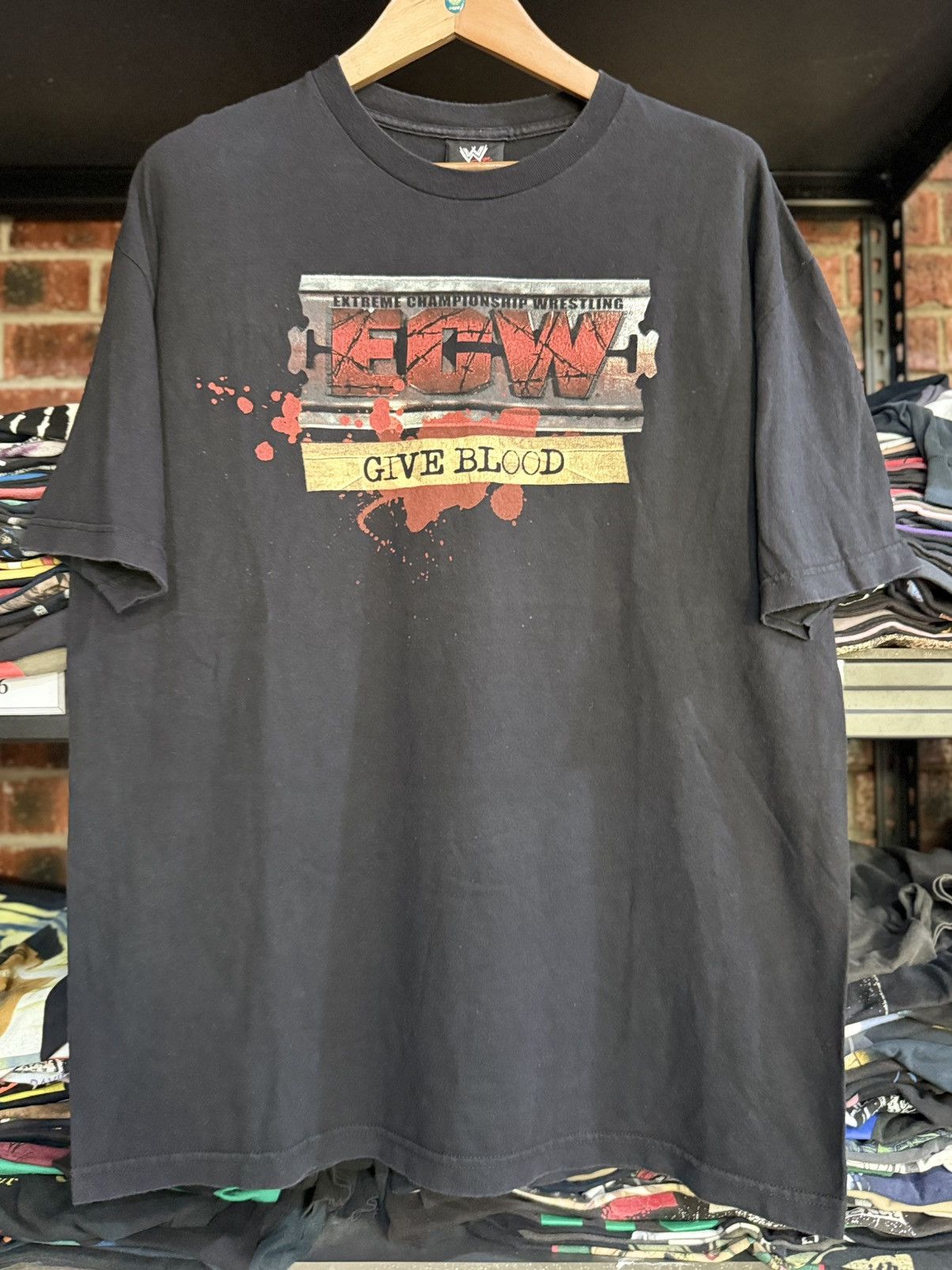 WWF Vintage ECW Give Blood Wwf Wrestling Tee Size US XL / EU 56 / 4 - 1 Thumbnail