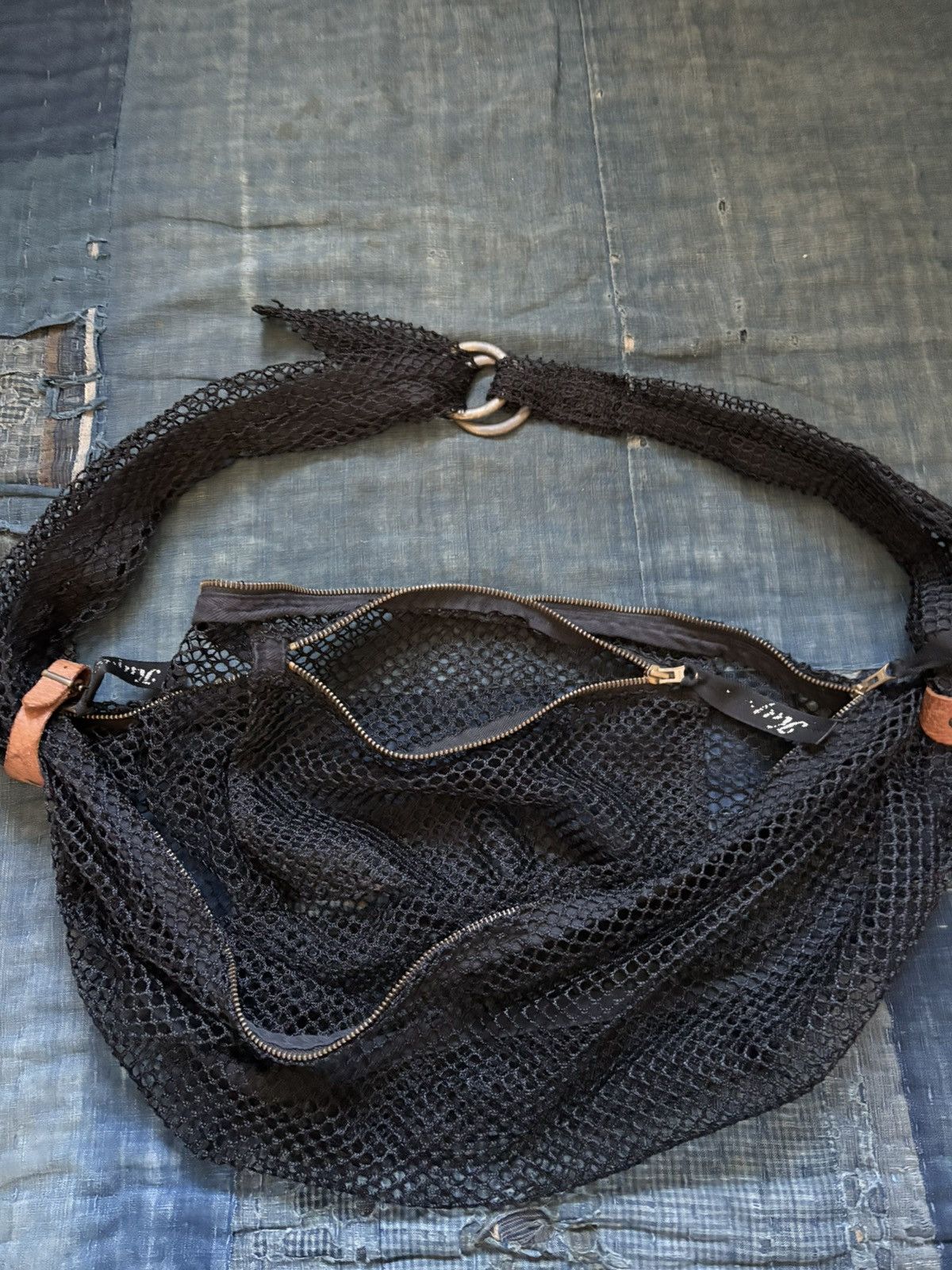 Kapital KAPITAL mesh Bag Snufkin bag black Size ONE SIZE - 5 Thumbnail