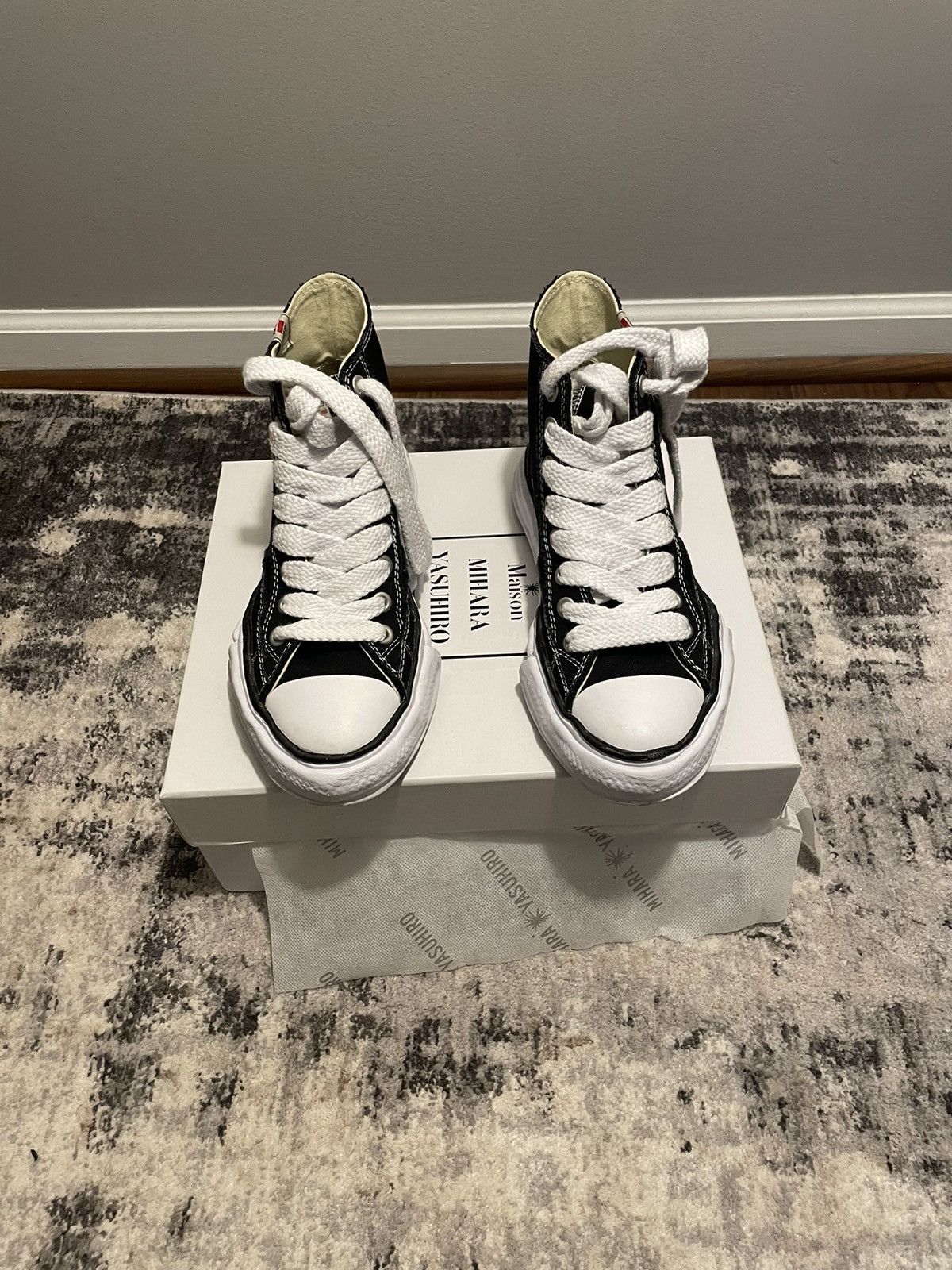 image of Miharayasuhiro Black Peterson Sneakers, Men's (Size 7)
