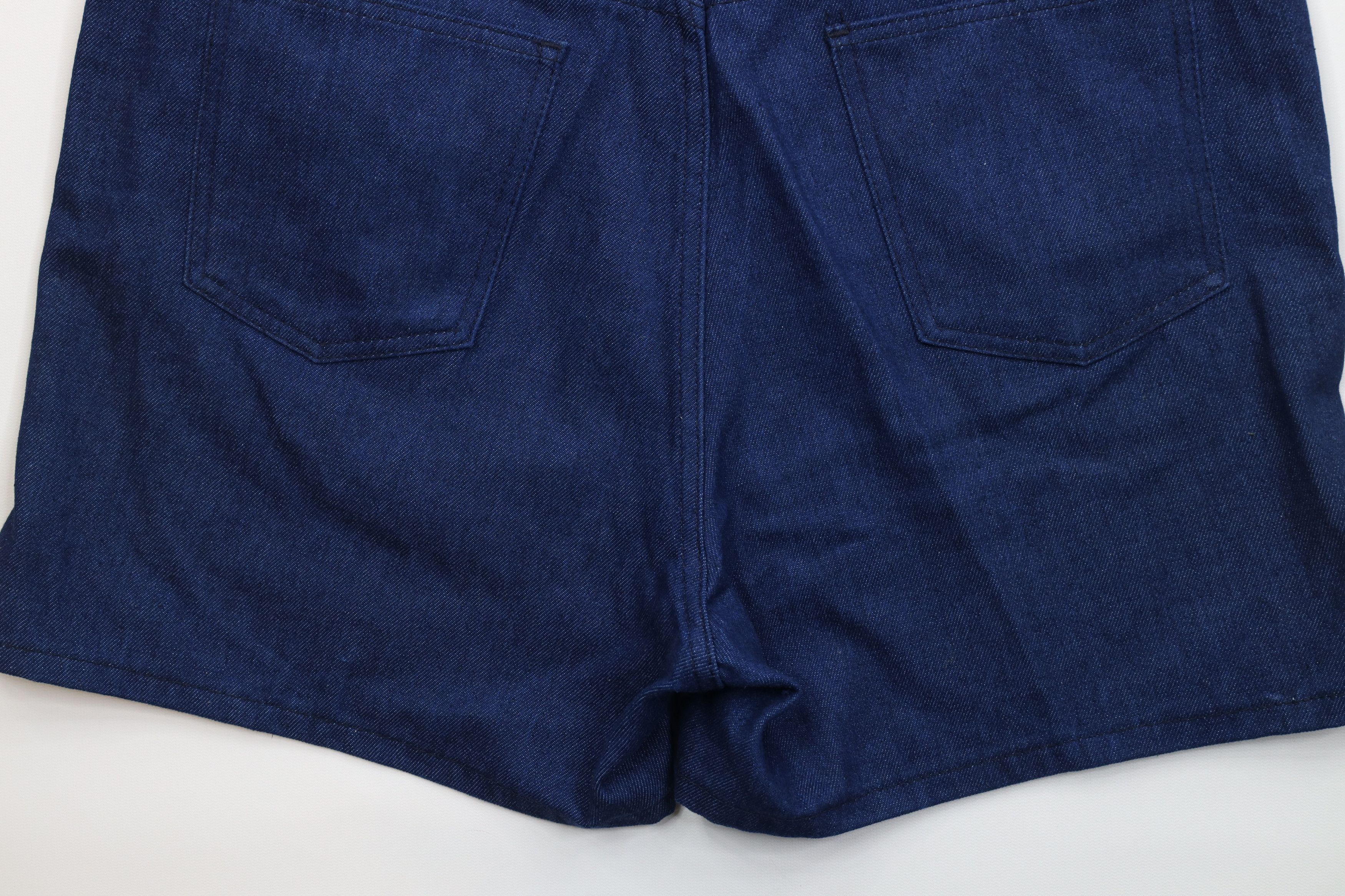 Vintage Vintage 70s Streetwear Above Knee Denim Shorts Blue USA Size US 36 / EU 52 - 12 Thumbnail