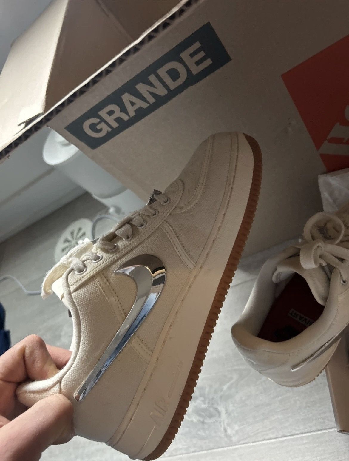 Nike × Travis Scott Nike x travis scott AF1 sail Size US 10 / EU 43 - 4 Thumbnail