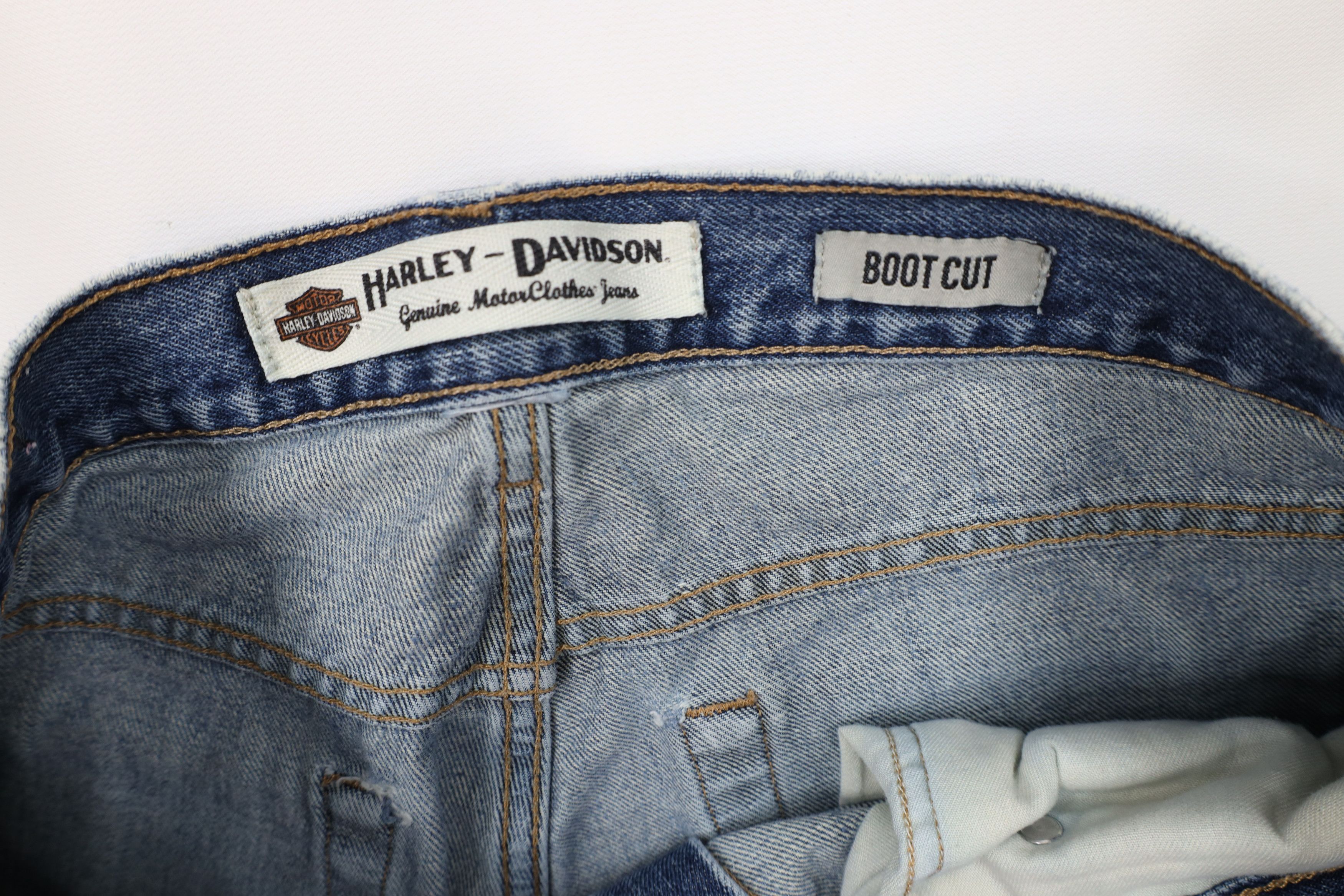Harley Davidson Vintage Harley Davidson Motorcycles Wide Leg Bootcut Jeans Size US 34 / EU 50 - 10 Thumbnail