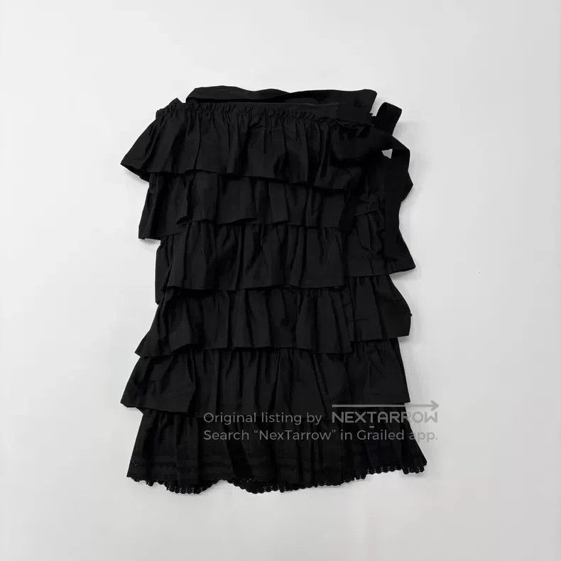 Comme des Garcons Comme Des Garcons size M Black tiered skirt Size 23" - 1 Thumbnail