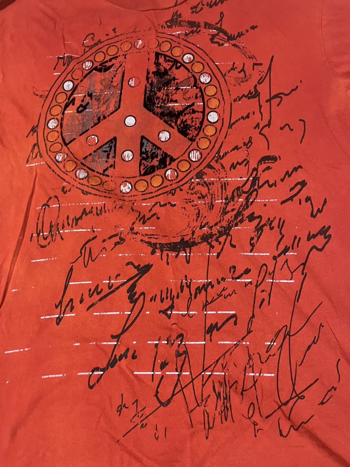 Cremieux Vintage Y2K Peace Shirt Size Large Alternative Grunge Style Size US L / EU 52-54 / 3 - 4 Thumbnail