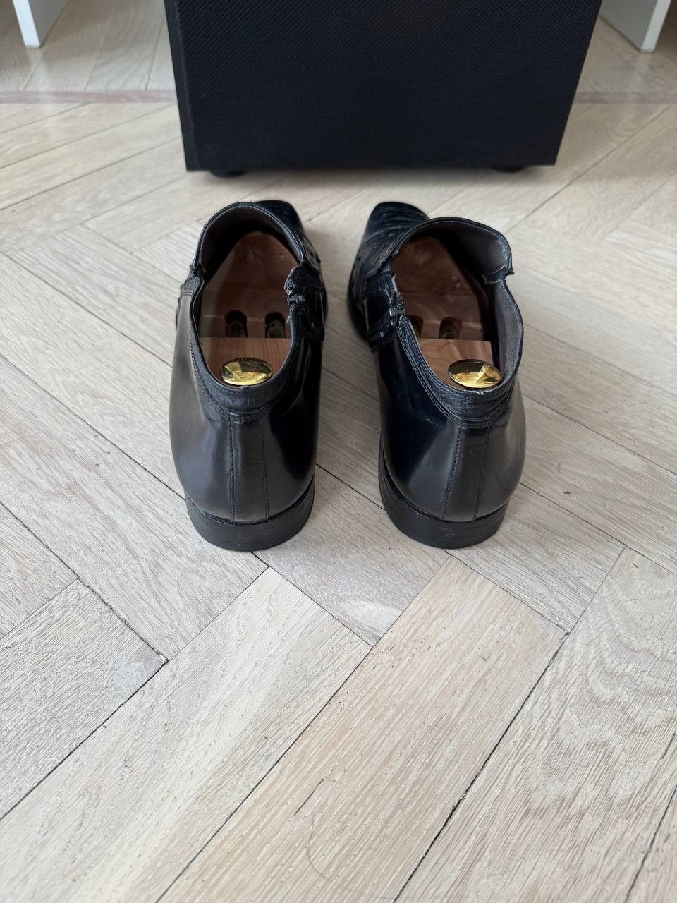 Moreschi Black Moreschi ostrich leather zip shoes. Size US 10.5 / EU 43-44 - 4 Thumbnail