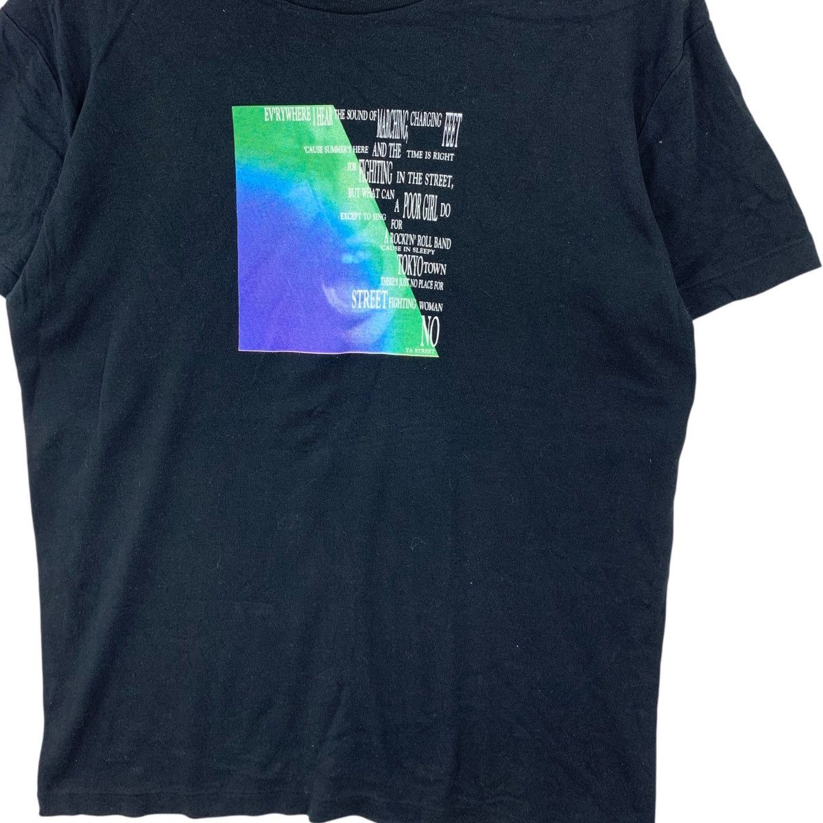 The Rolling Stones THE ROLLING STONES Street Fighting Man Lyric Tee Shirt Top Size US L / EU 52-54 / 3 - 3 Thumbnail