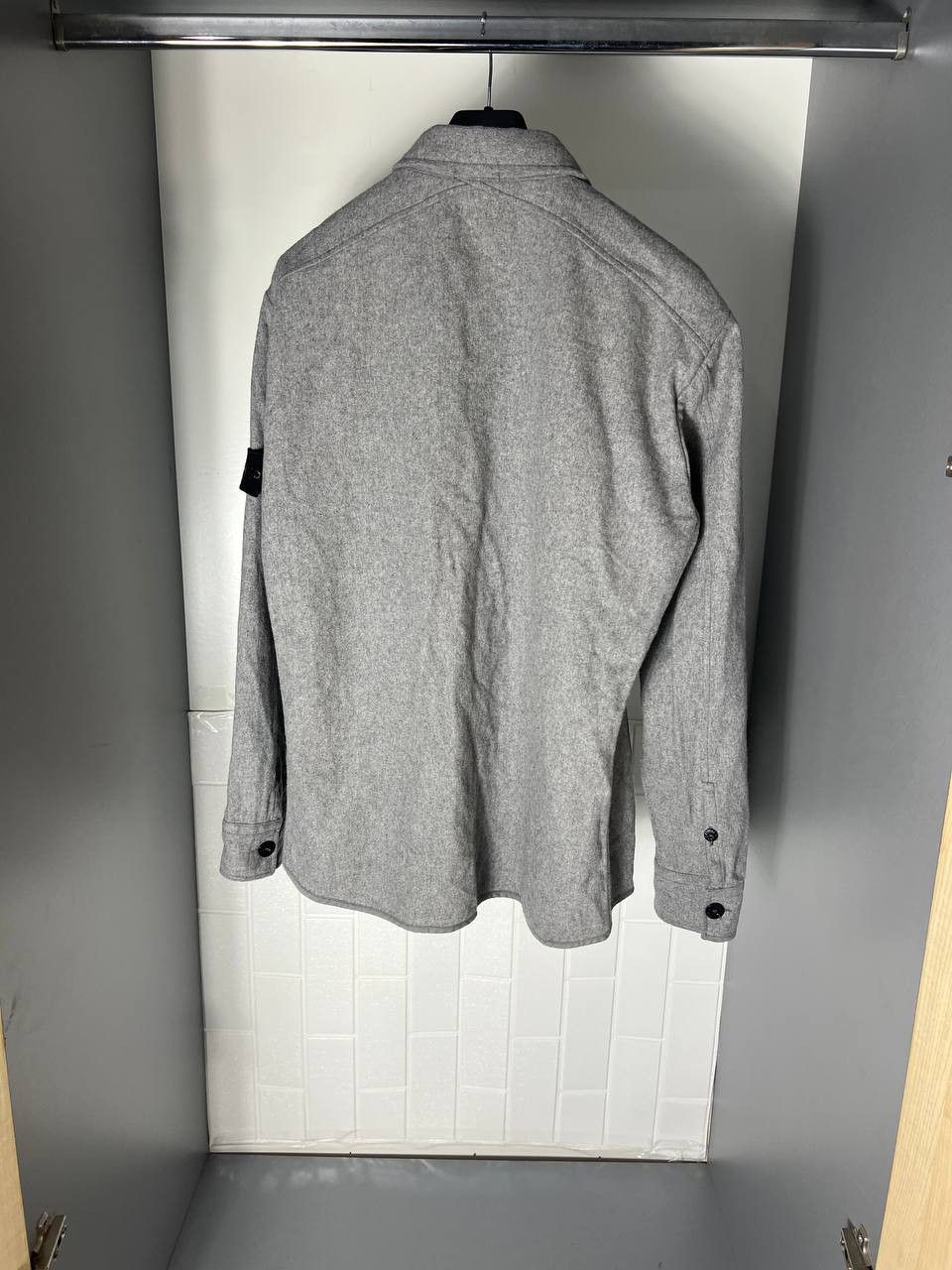 Stone Island VINTAGE STONE ISLAND RETRO WOOL ITALIAN DESIGNER SHIRT 90s Size US XXL / EU 58 / 5 - 12 Thumbnail