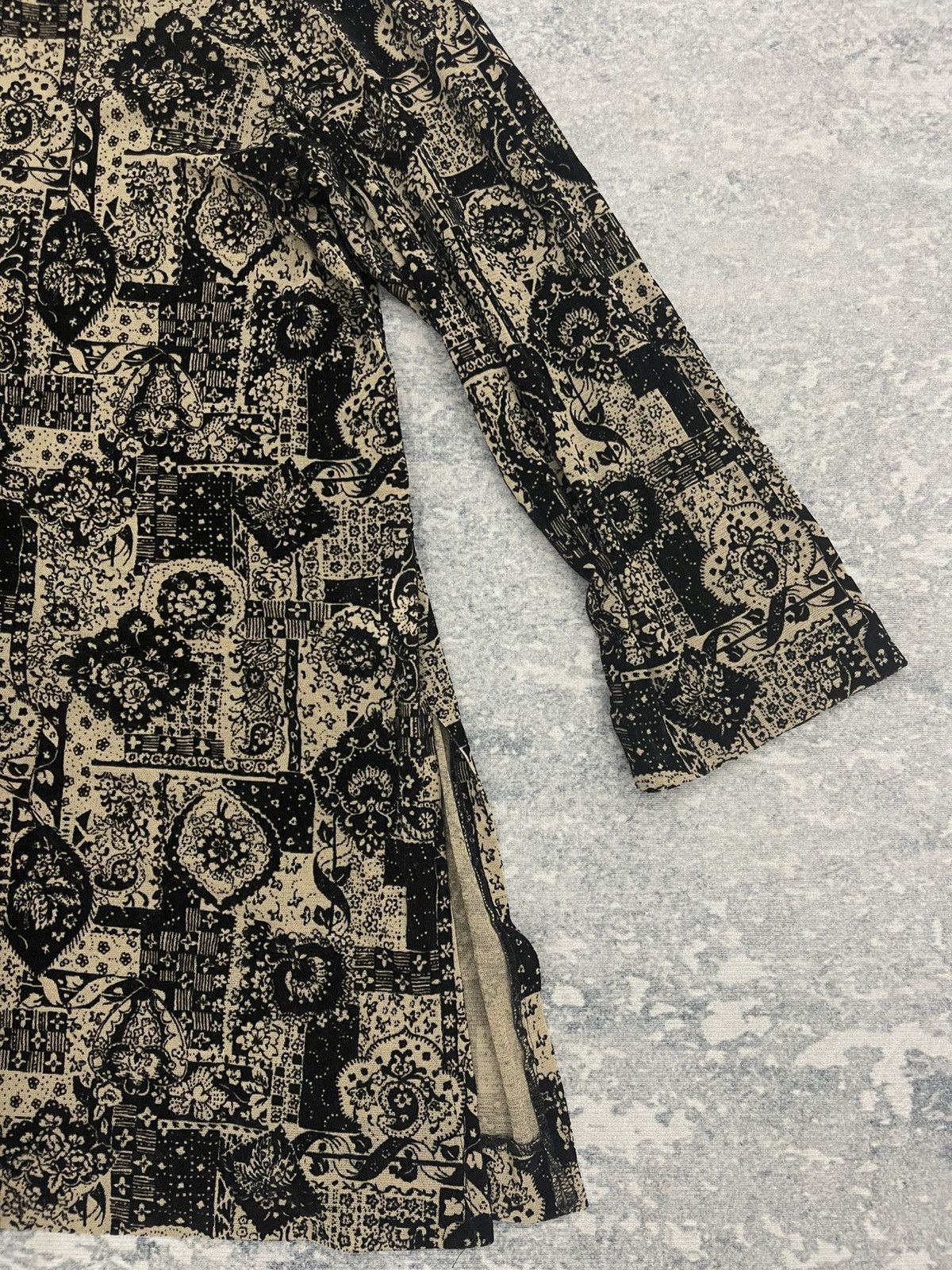 Vintage Vintage Japanese Mesh Flocked Paisley Jacket - Made in Japan Size US XL / EU 56 / 4 - 6 Thumbnail