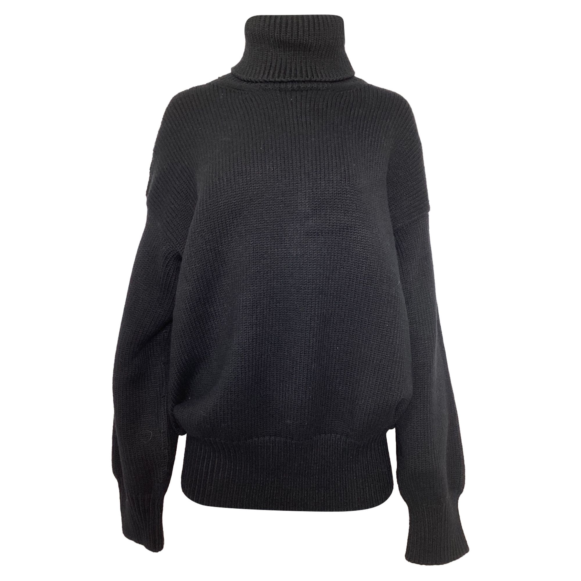 The Row The Row Turtleneck Sweater in Black Merino Wool Size XS / US 0-2 / IT 36-38 - 1 Thumbnail