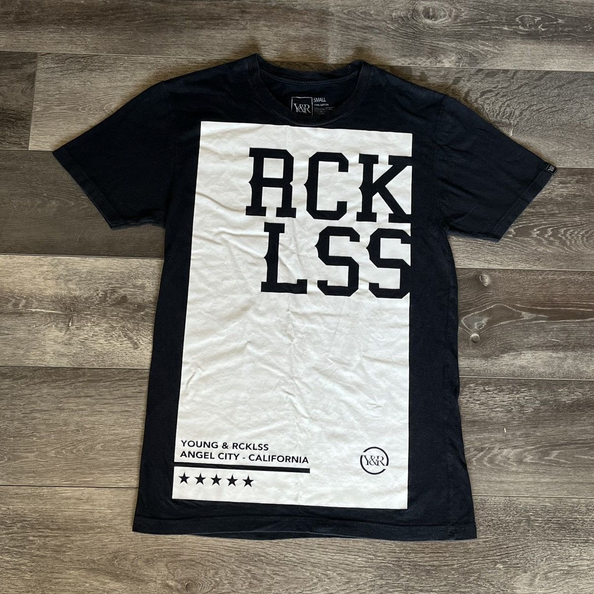 Young And Reckless Vintage Young and Reckless Y&R Block Logic Graphic Logo Tee Size US S / EU 44-46 / 1 - 1 Thumbnail