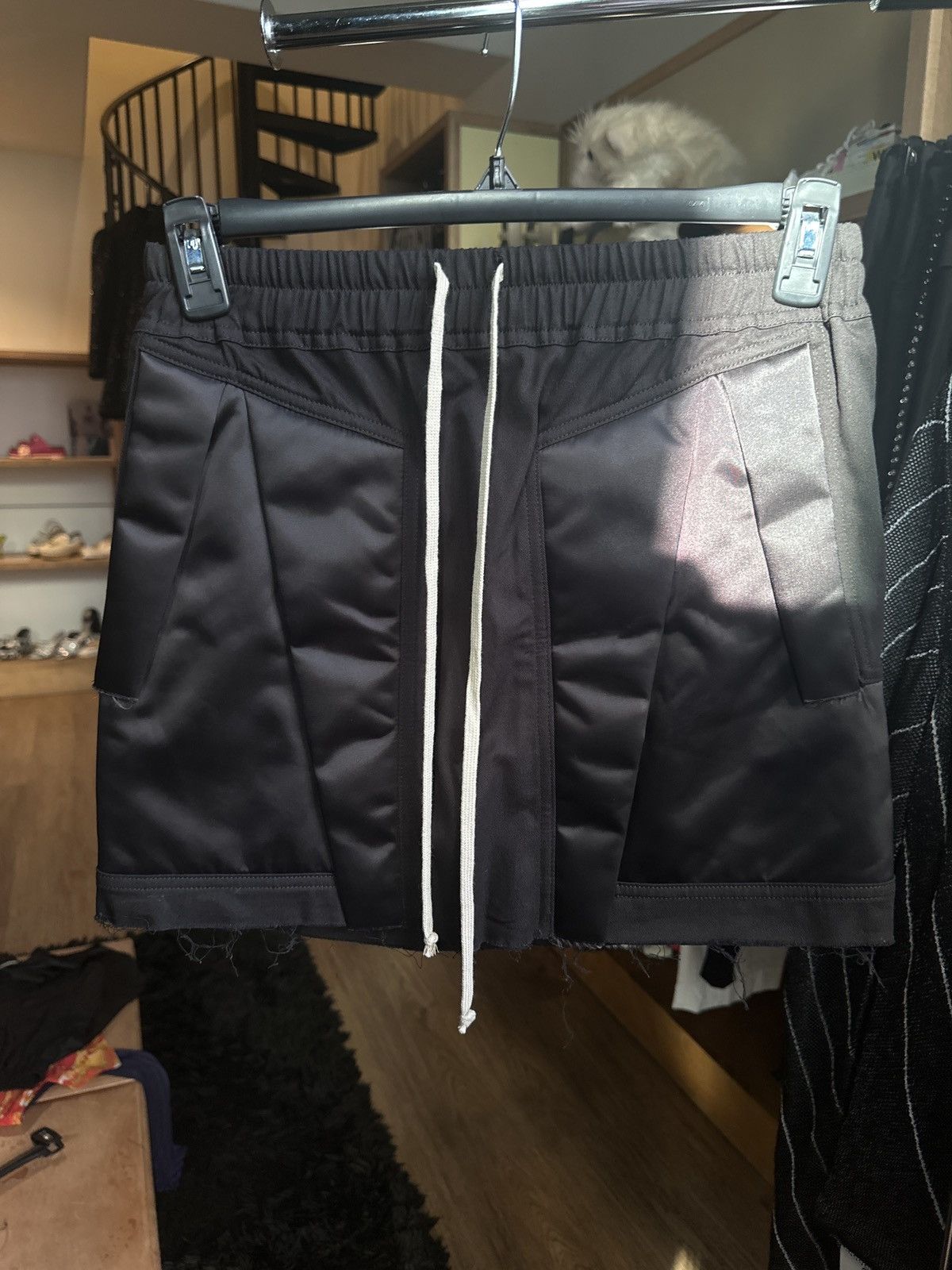 Rick Owens SS22 Fogachine padded geometric skirt Size 28" / US 6 / IT 42 - 1 Thumbnail