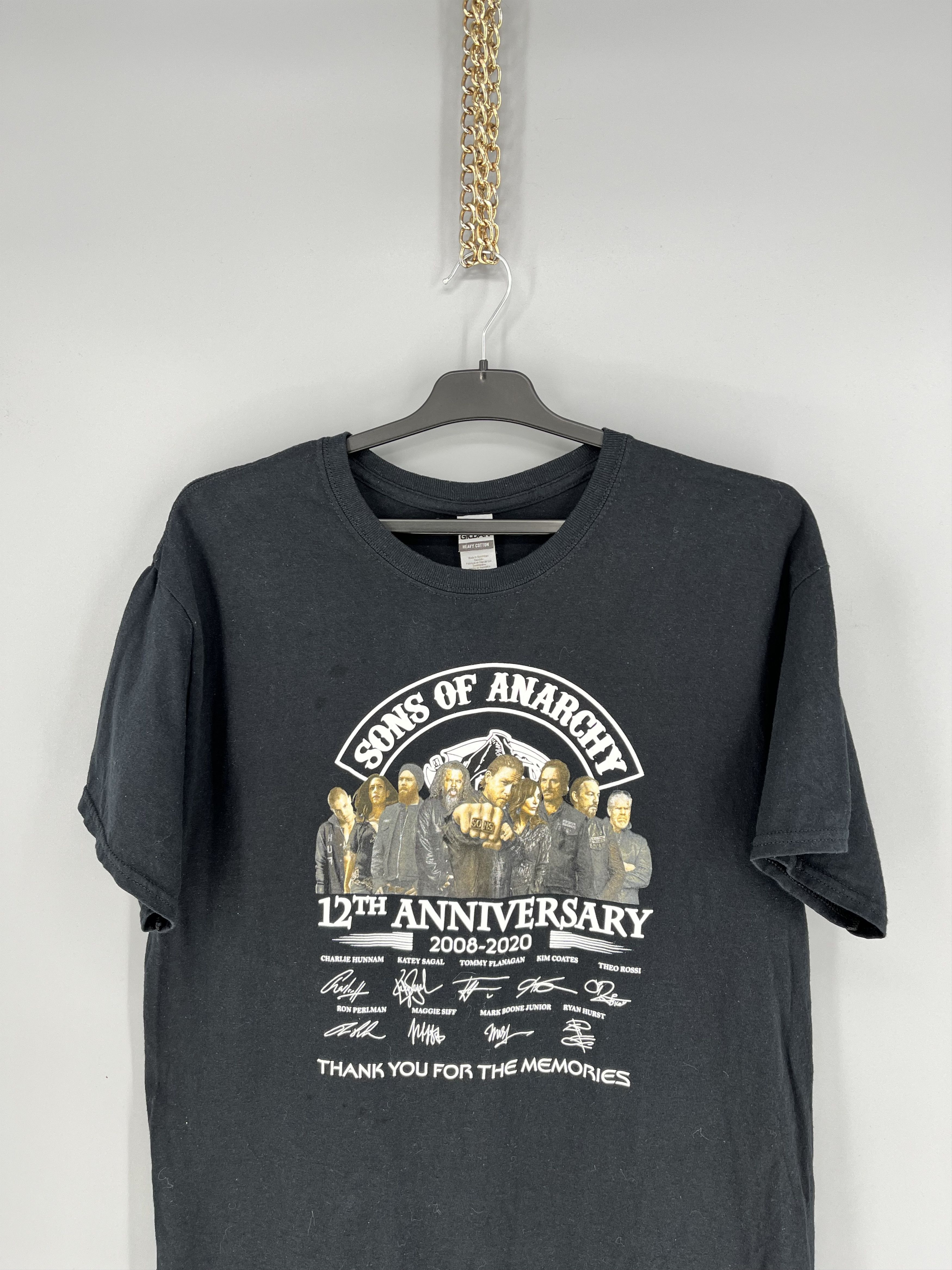 Band Tees SONG OF ANARCHY 13th 2008-2020 THANK YOU FOR THE MEMORIES Size US L / EU 52-54 / 3 - 6 Thumbnail